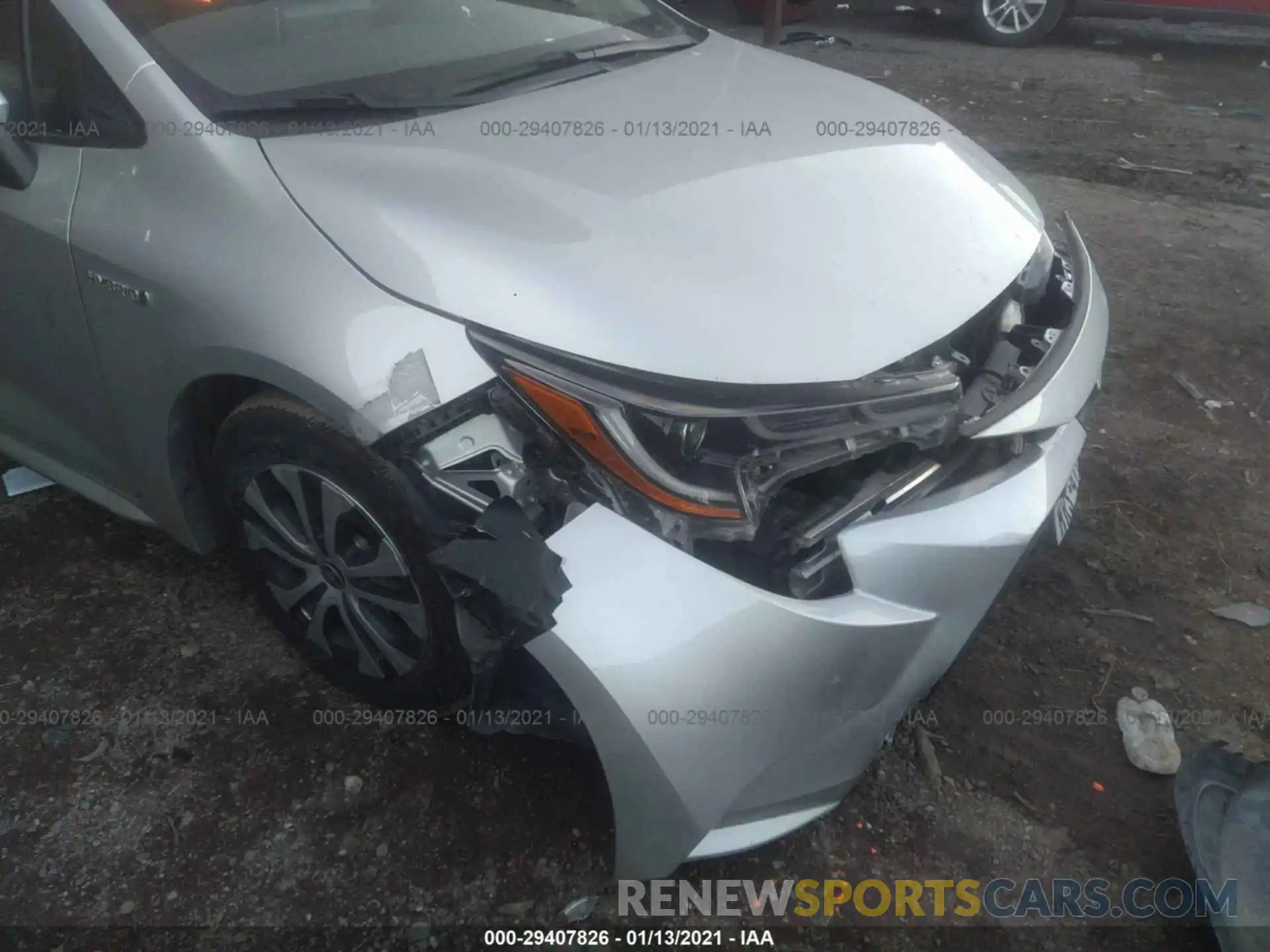 6 Photograph of a damaged car JTDEBRBE1LJ020656 TOYOTA COROLLA 2020