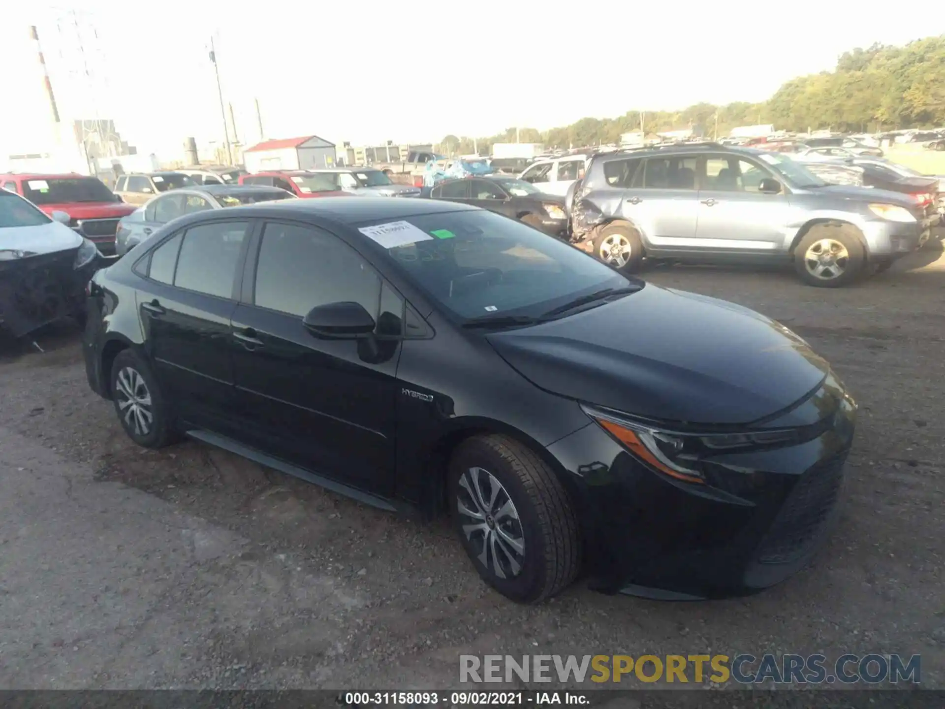 1 Photograph of a damaged car JTDEBRBE1LJ021595 TOYOTA COROLLA 2020