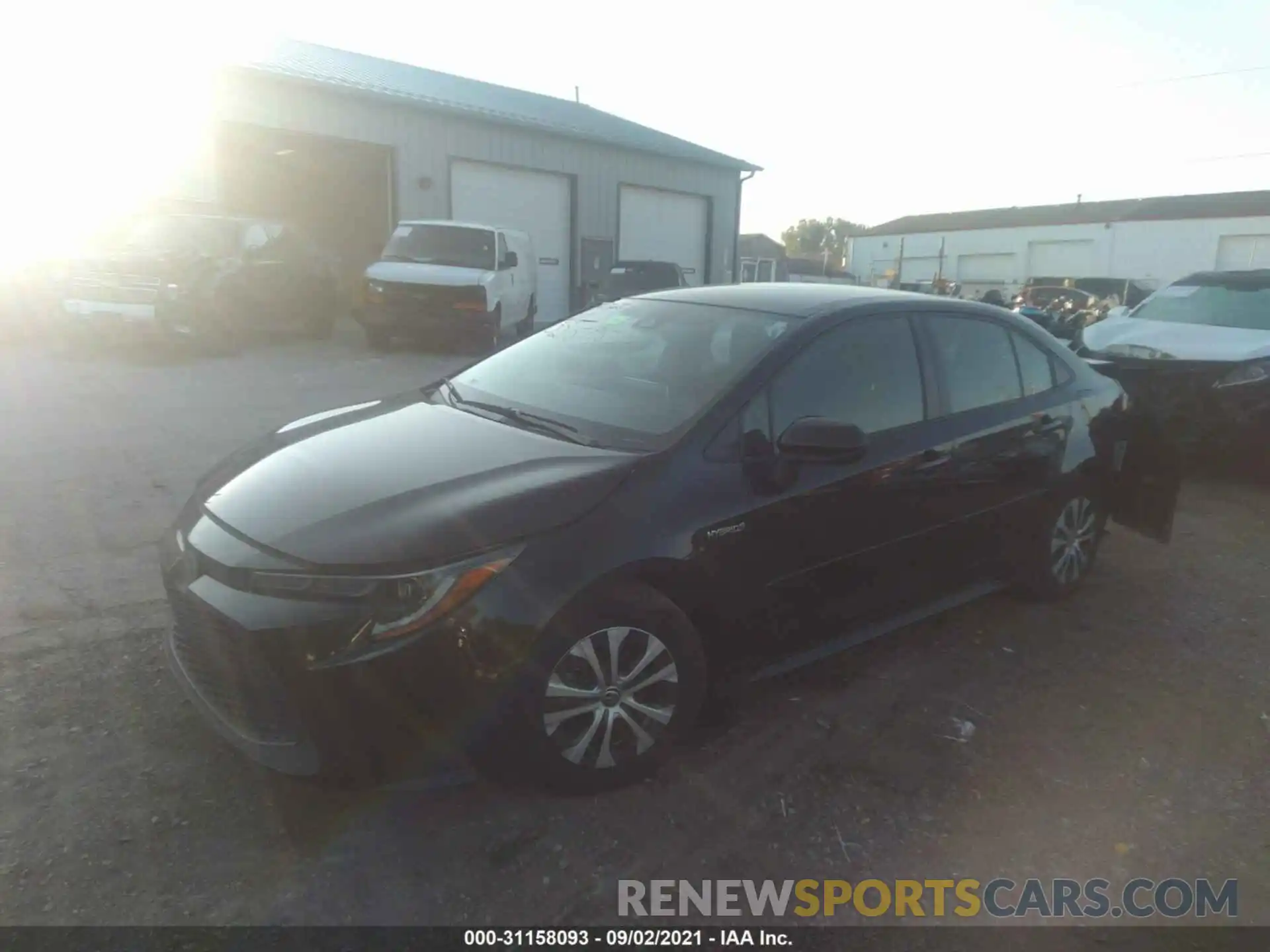 2 Photograph of a damaged car JTDEBRBE1LJ021595 TOYOTA COROLLA 2020