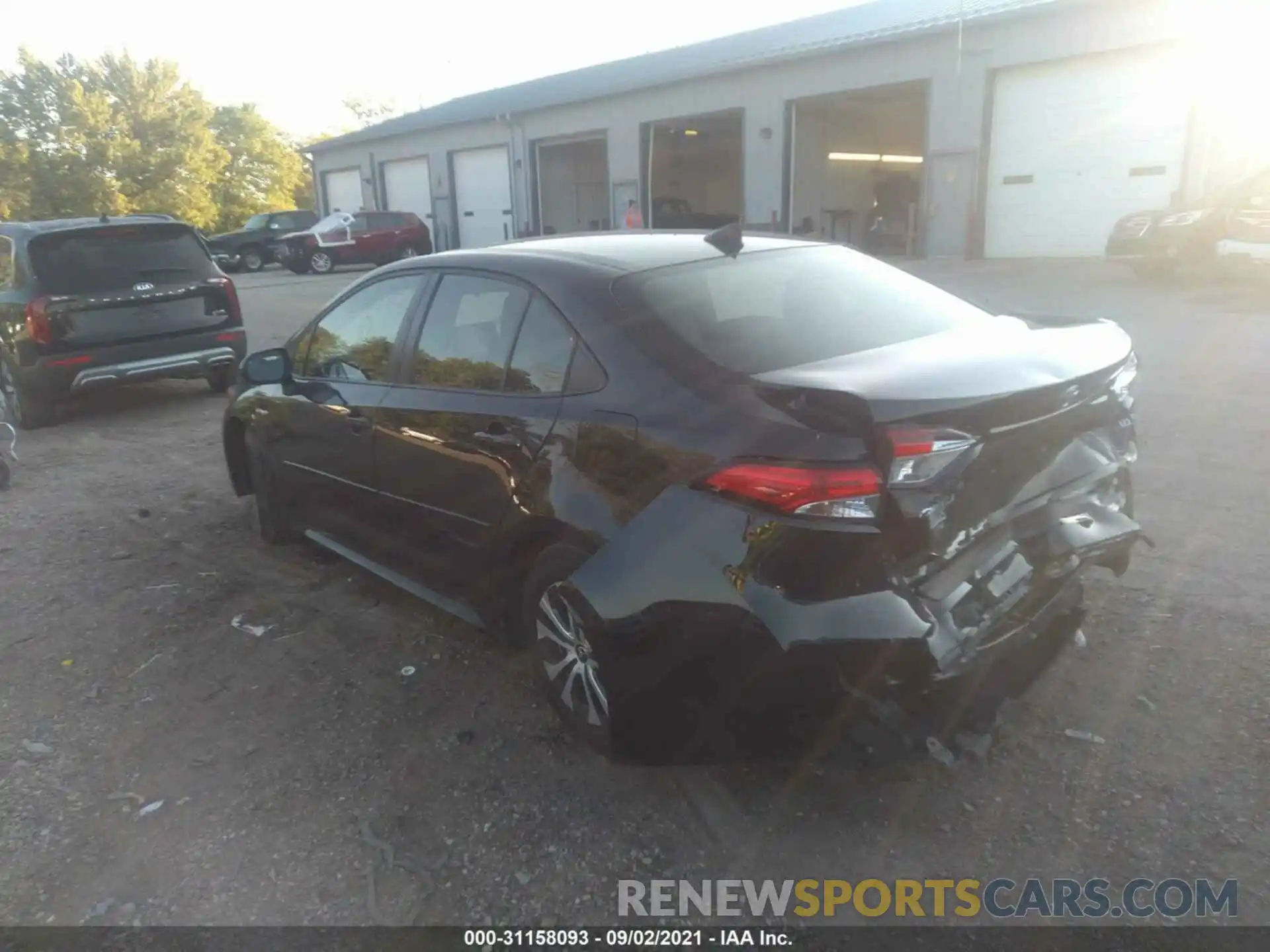 3 Photograph of a damaged car JTDEBRBE1LJ021595 TOYOTA COROLLA 2020