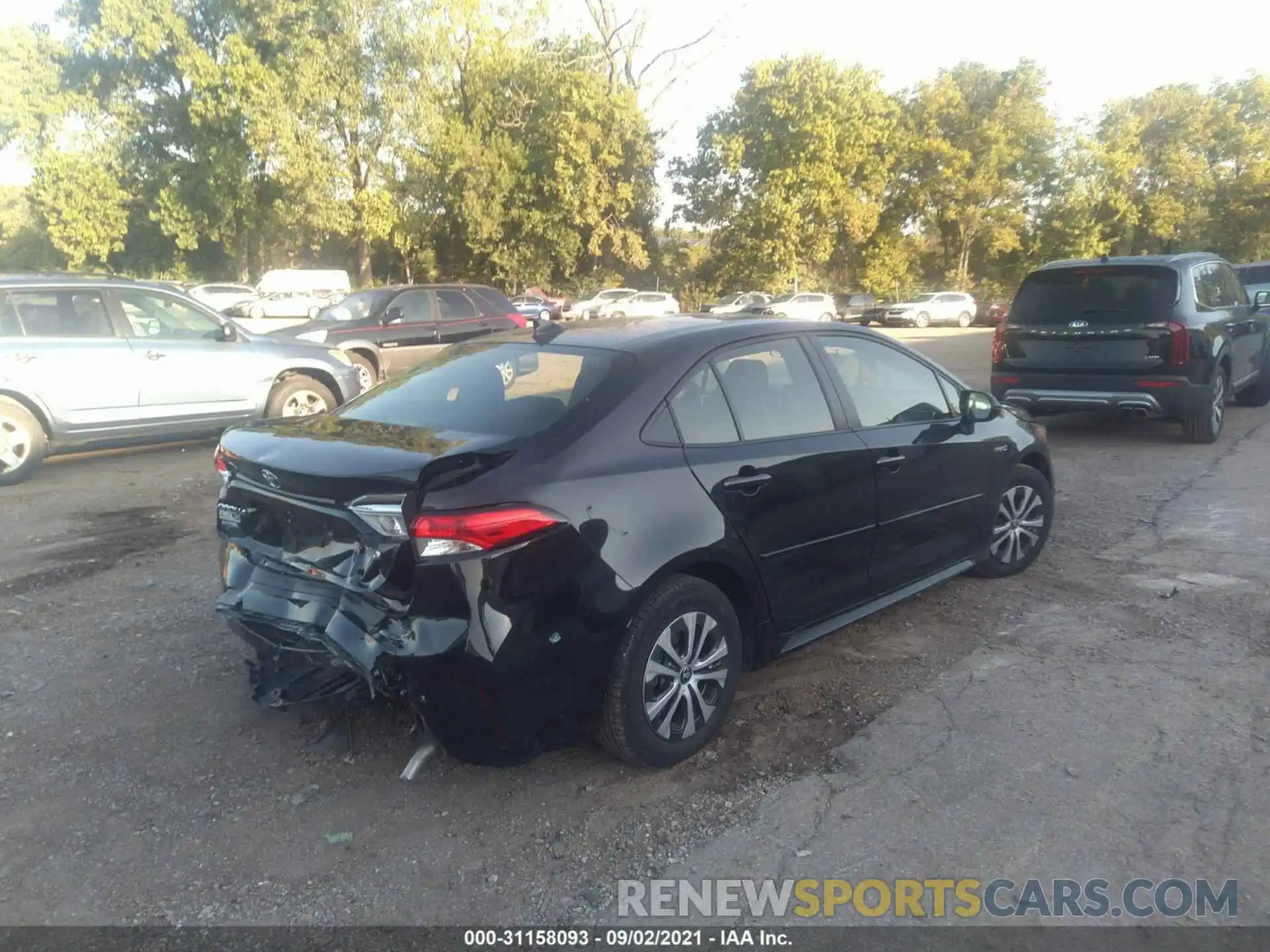 4 Photograph of a damaged car JTDEBRBE1LJ021595 TOYOTA COROLLA 2020