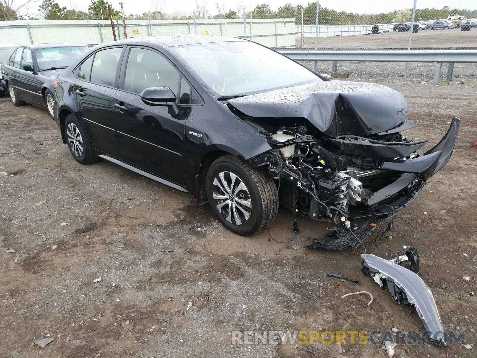 1 Photograph of a damaged car JTDEBRBE1LJ021855 TOYOTA COROLLA 2020