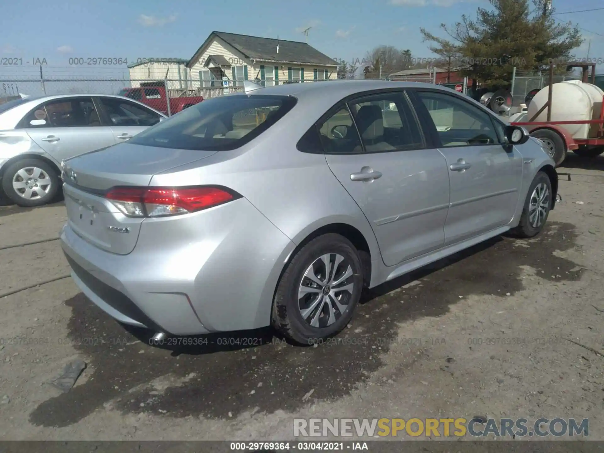 4 Photograph of a damaged car JTDEBRBE1LJ022522 TOYOTA COROLLA 2020