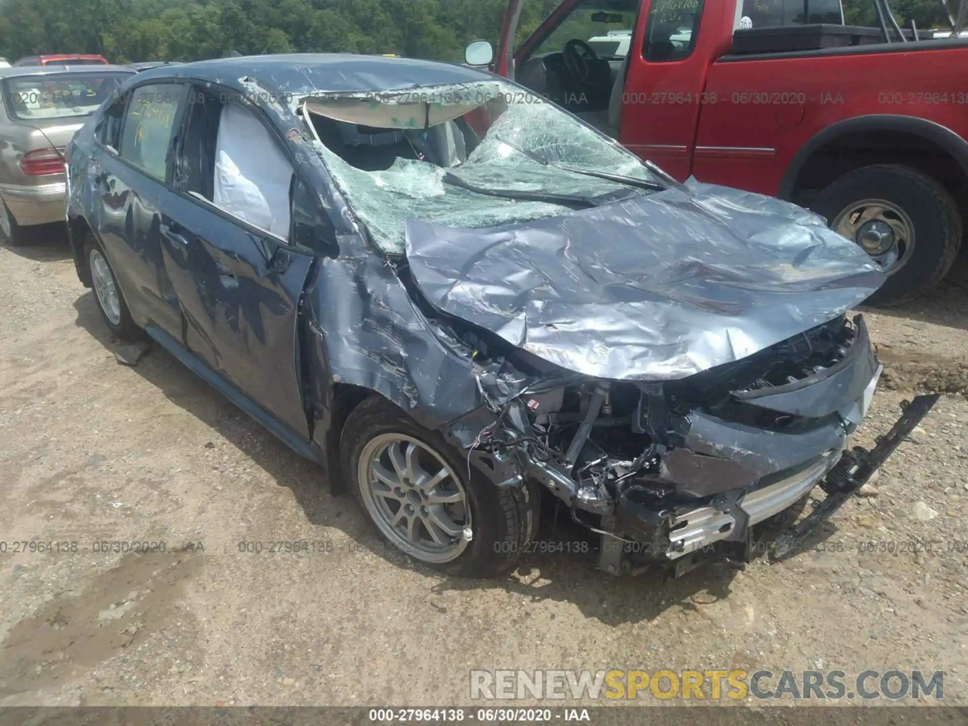 1 Photograph of a damaged car JTDEBRBE1LJ023461 TOYOTA COROLLA 2020