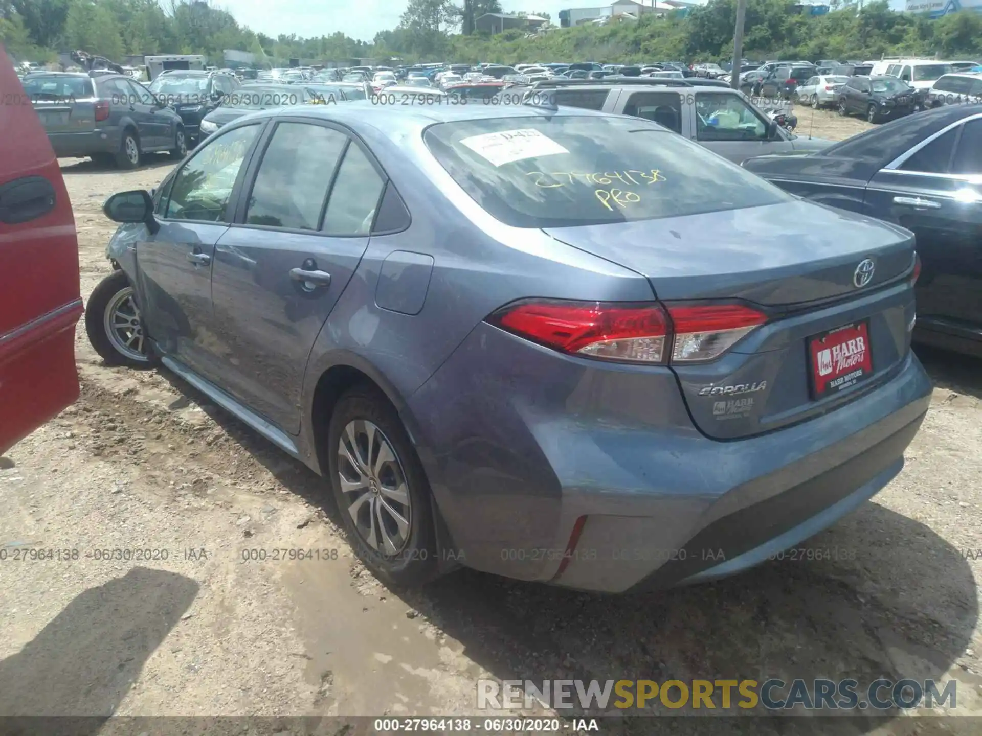 3 Photograph of a damaged car JTDEBRBE1LJ023461 TOYOTA COROLLA 2020