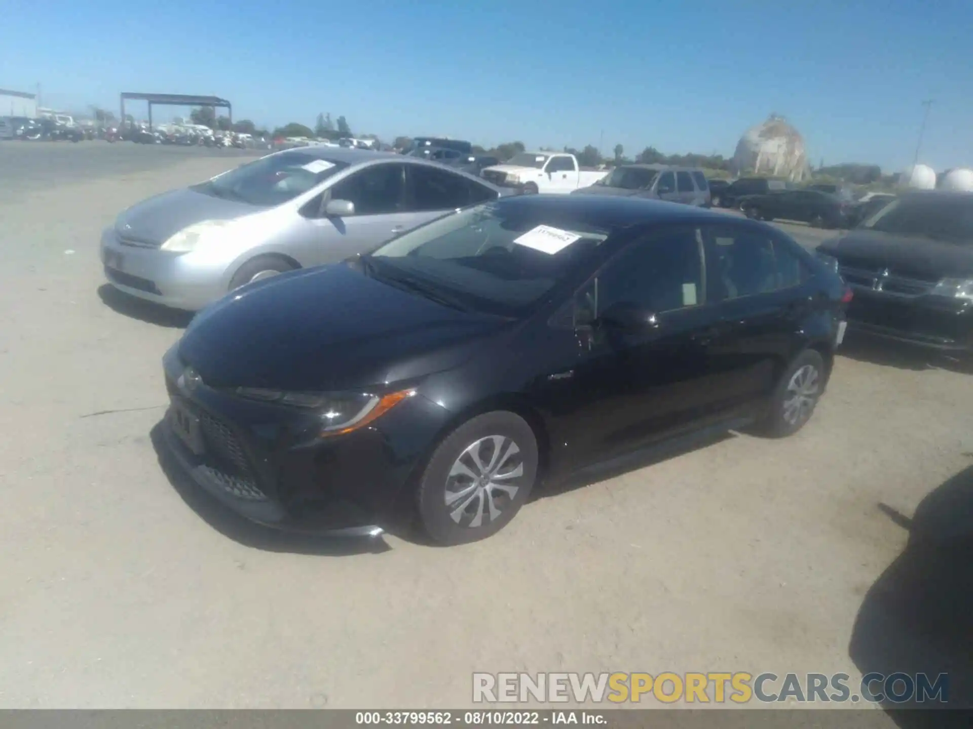 2 Photograph of a damaged car JTDEBRBE1LJ023718 TOYOTA COROLLA 2020