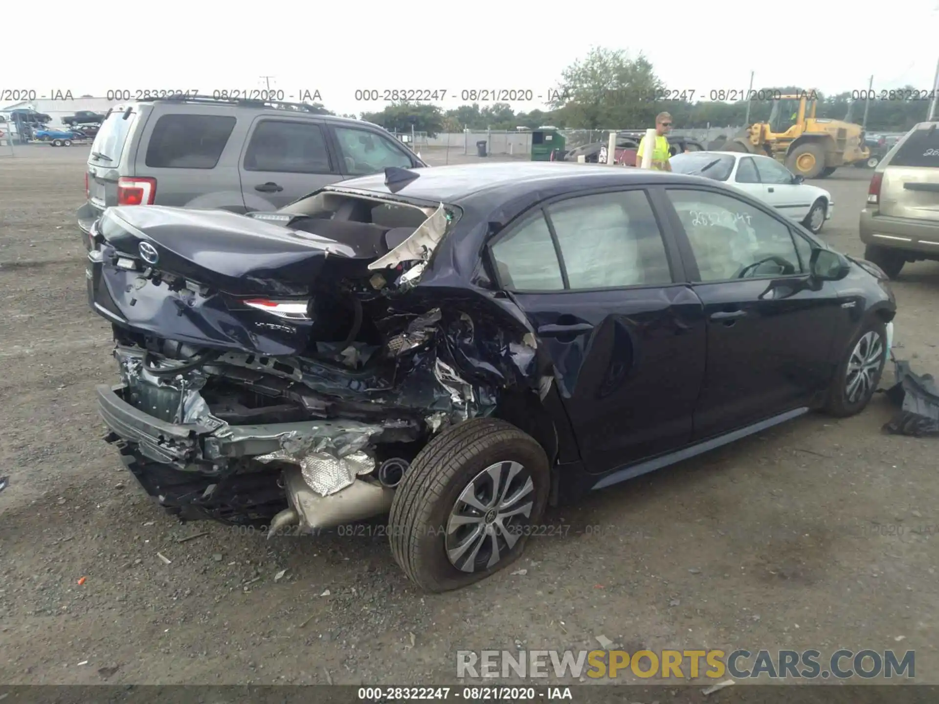 4 Photograph of a damaged car JTDEBRBE1LJ023752 TOYOTA COROLLA 2020