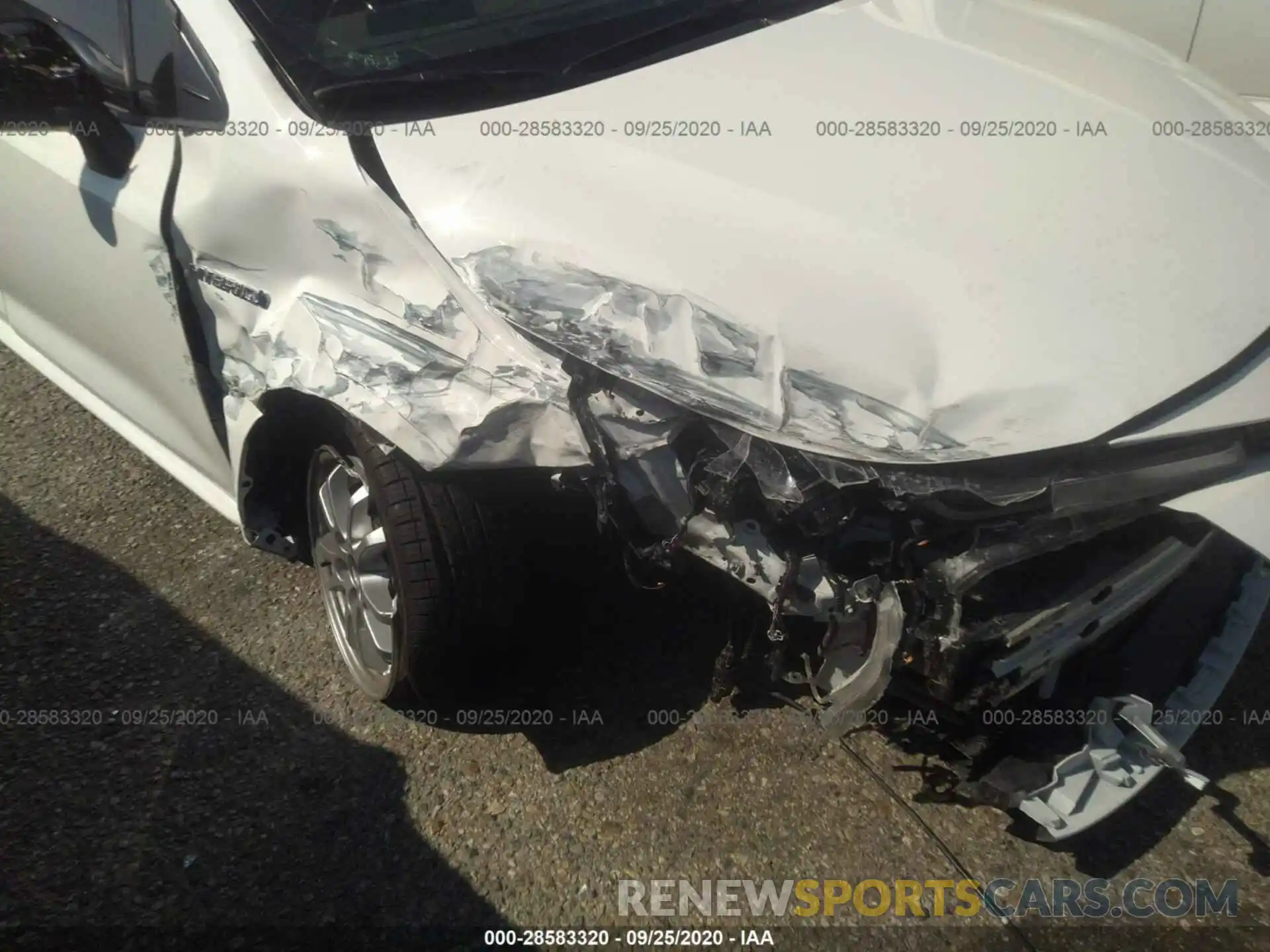 6 Photograph of a damaged car JTDEBRBE1LJ027493 TOYOTA COROLLA 2020