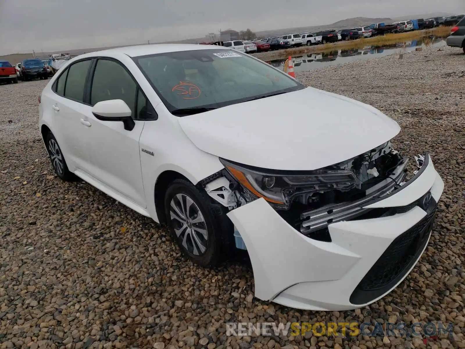 1 Photograph of a damaged car JTDEBRBE1LJ029423 TOYOTA COROLLA 2020