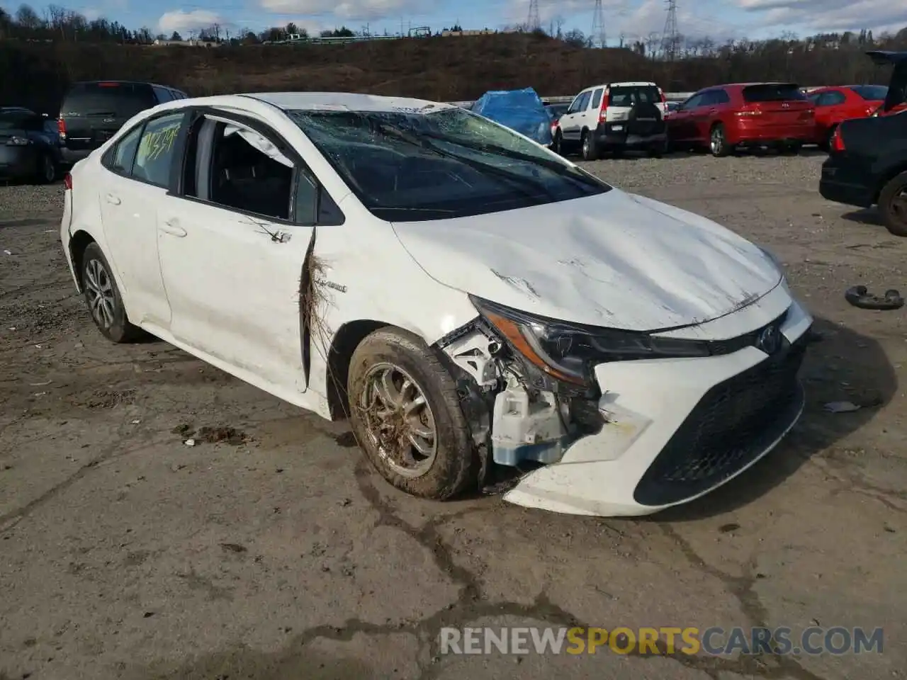 1 Photograph of a damaged car JTDEBRBE1LJ031205 TOYOTA COROLLA 2020