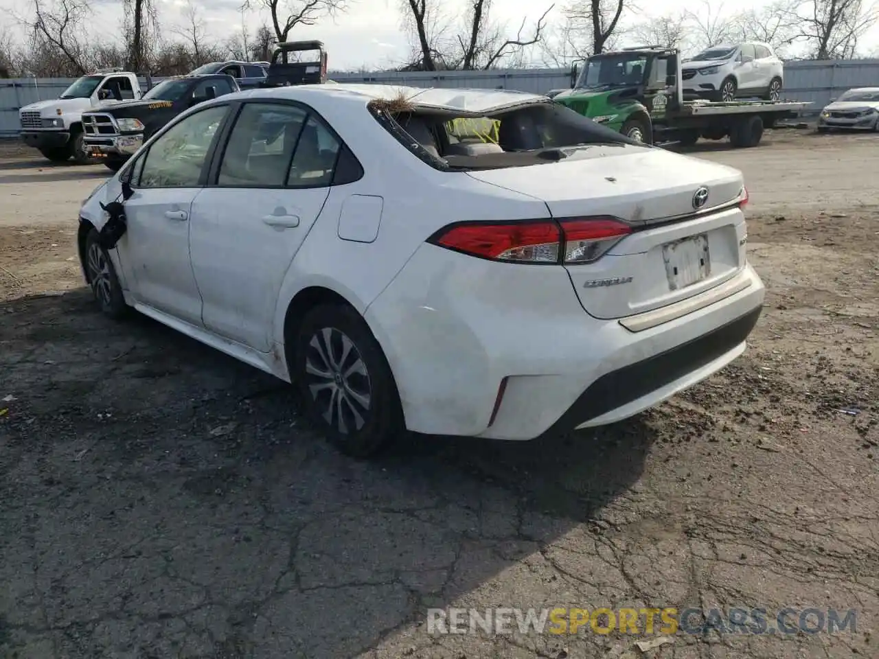 3 Photograph of a damaged car JTDEBRBE1LJ031205 TOYOTA COROLLA 2020