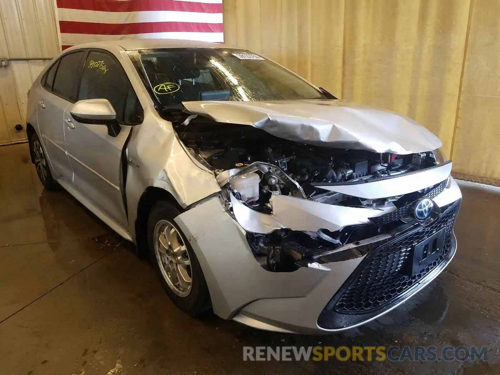 1 Photograph of a damaged car JTDEBRBE2LJ000643 TOYOTA COROLLA 2020