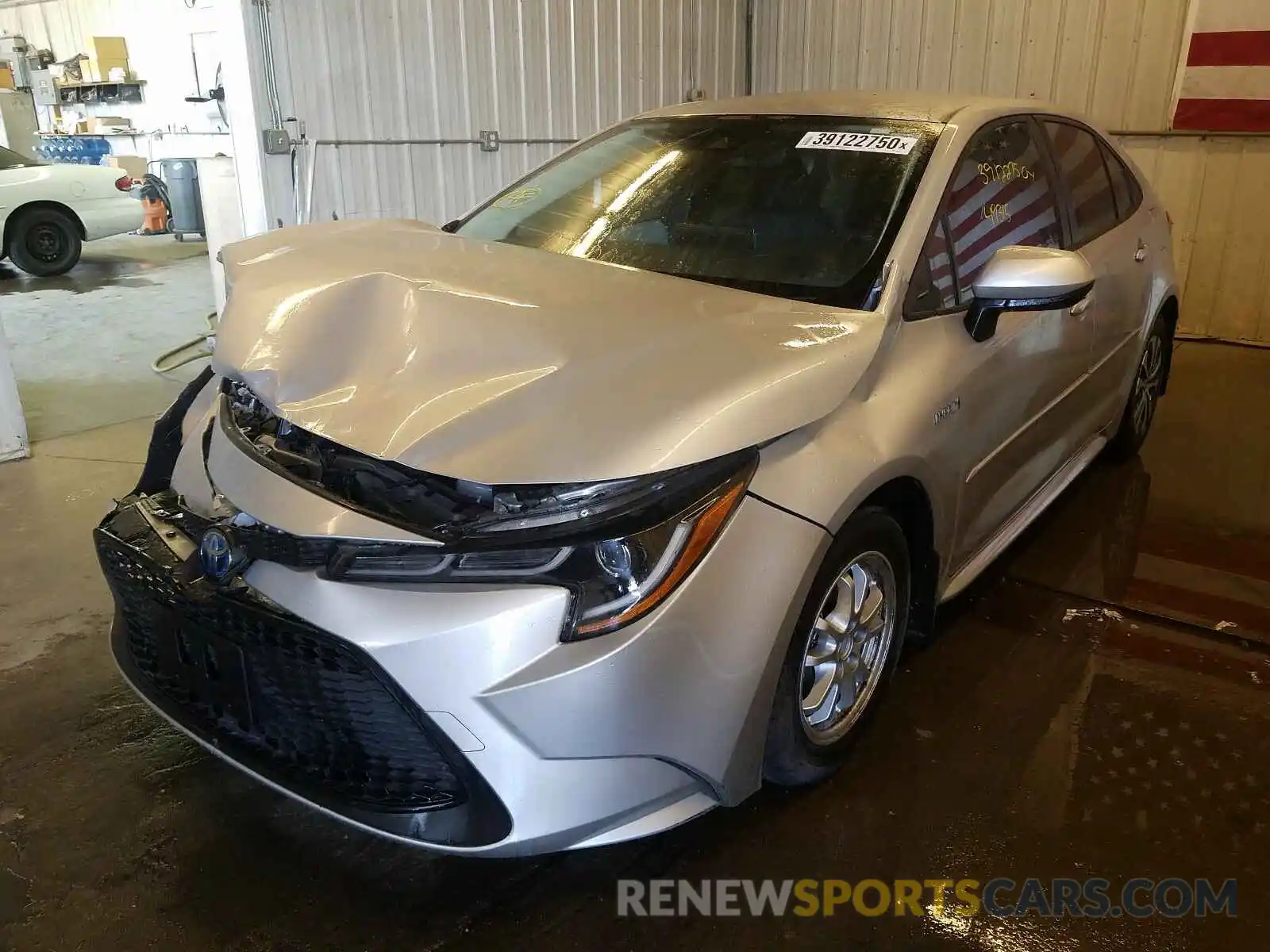 2 Photograph of a damaged car JTDEBRBE2LJ000643 TOYOTA COROLLA 2020