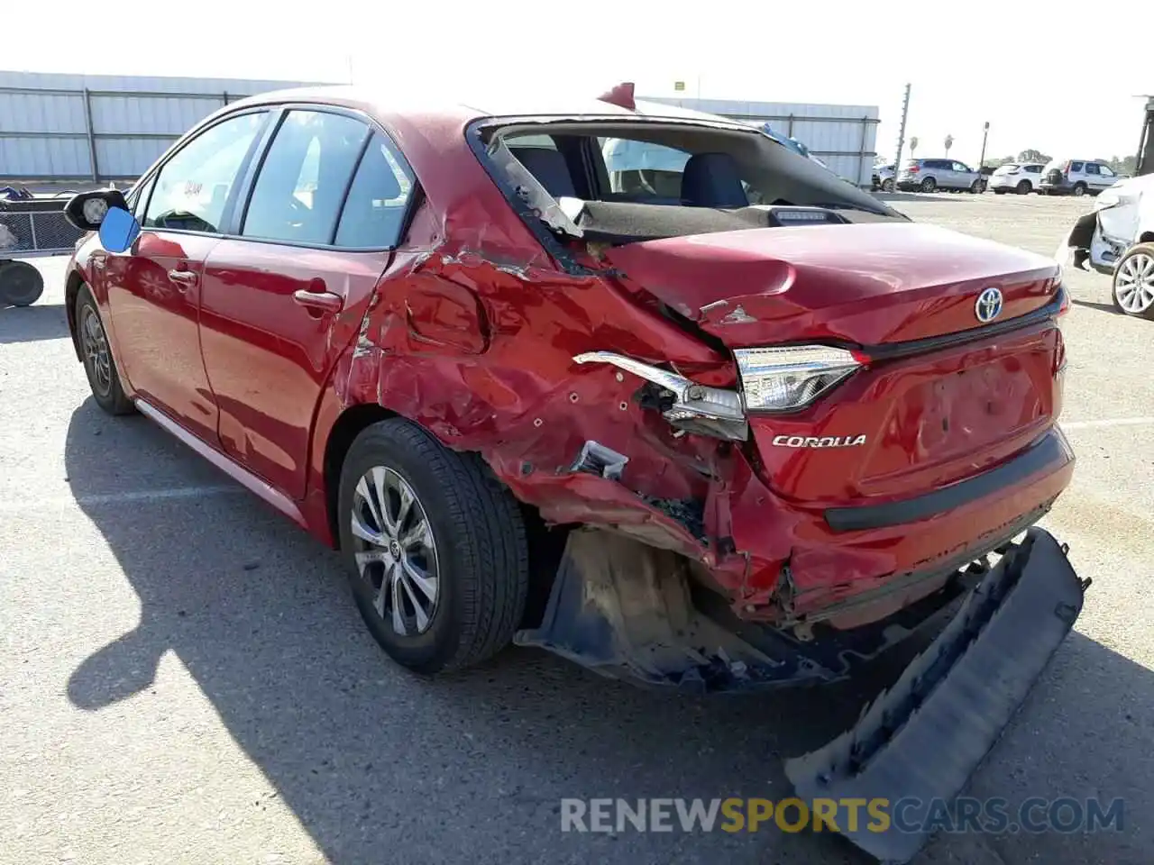 3 Photograph of a damaged car JTDEBRBE2LJ000741 TOYOTA COROLLA 2020