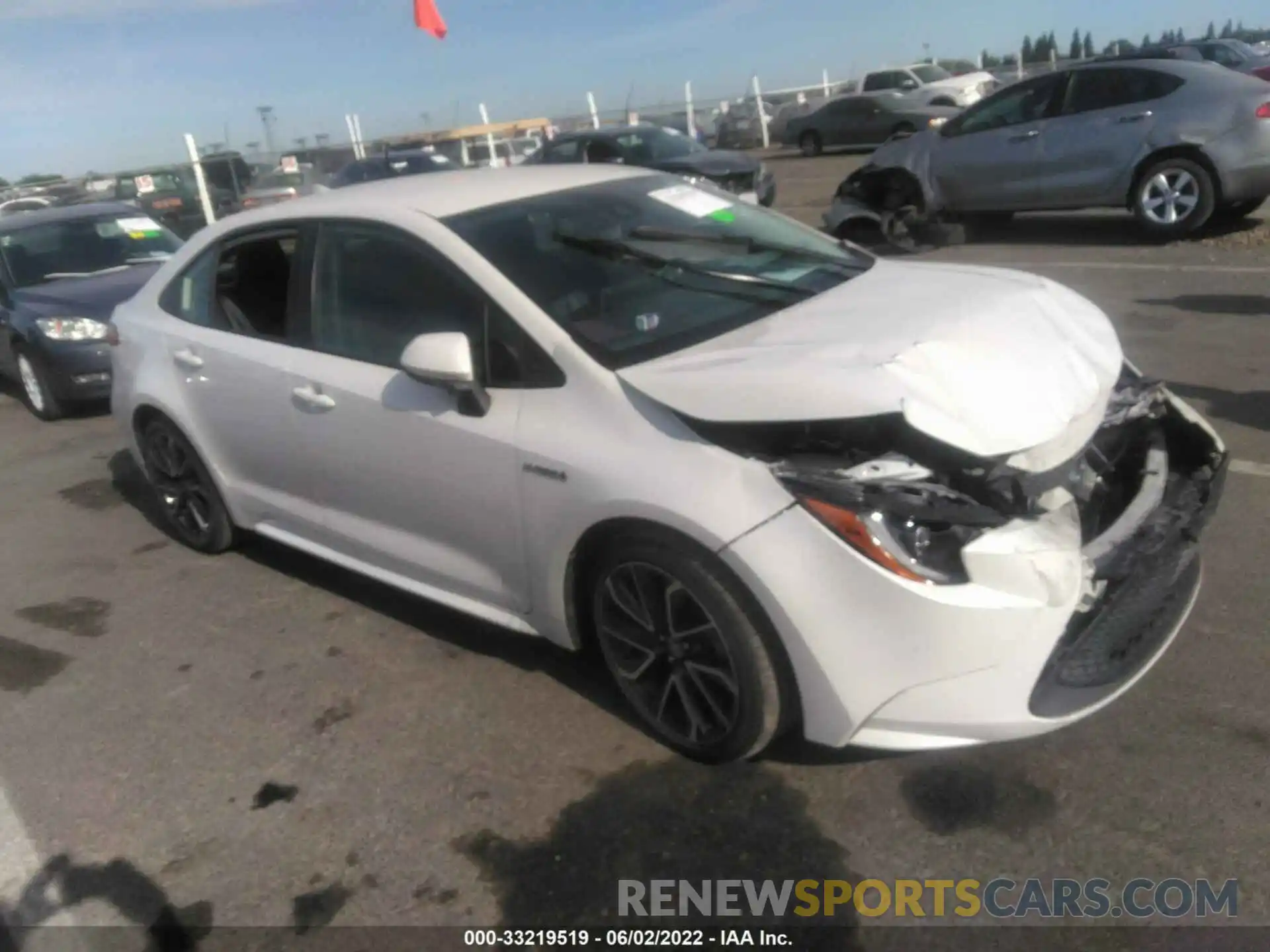 1 Photograph of a damaged car JTDEBRBE2LJ001159 TOYOTA COROLLA 2020