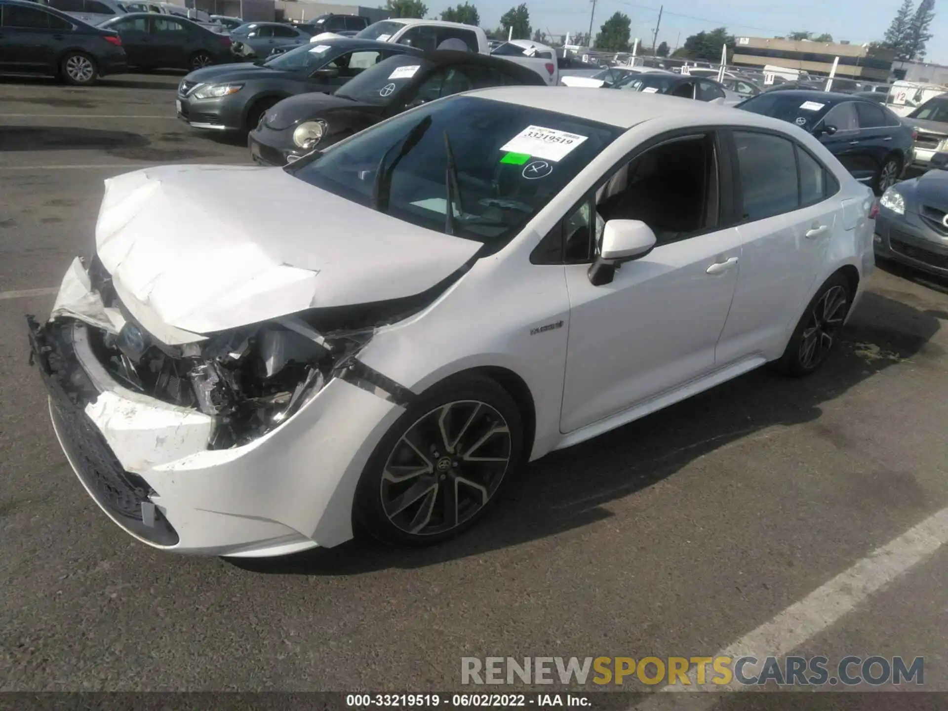 2 Photograph of a damaged car JTDEBRBE2LJ001159 TOYOTA COROLLA 2020