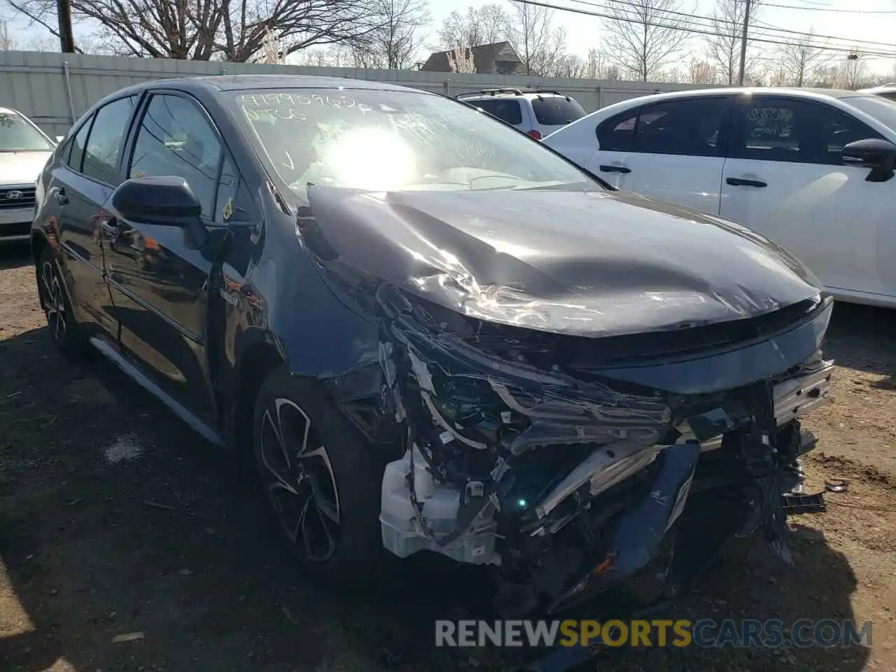 1 Photograph of a damaged car JTDEBRBE2LJ001212 TOYOTA COROLLA 2020