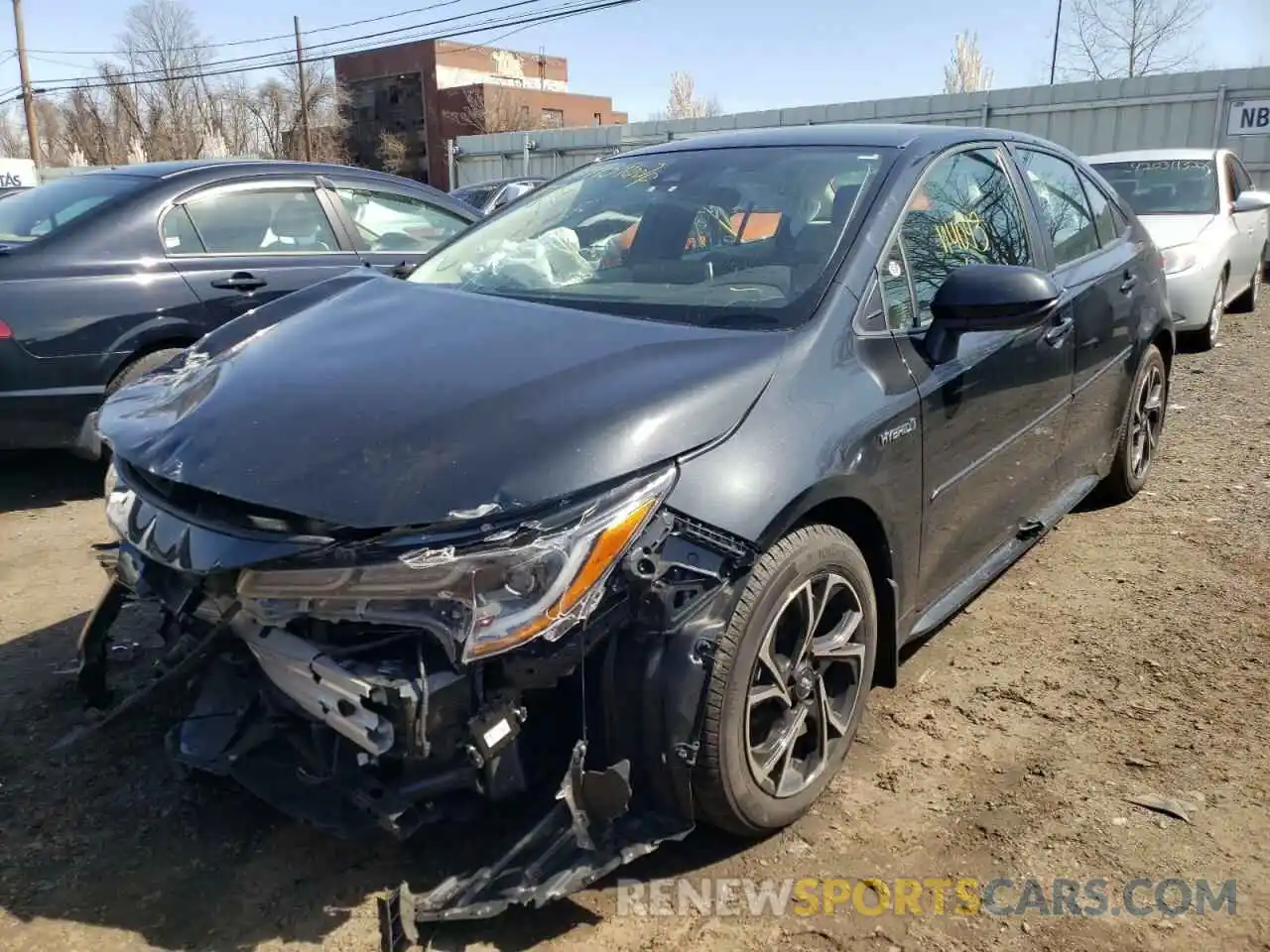 2 Photograph of a damaged car JTDEBRBE2LJ001212 TOYOTA COROLLA 2020