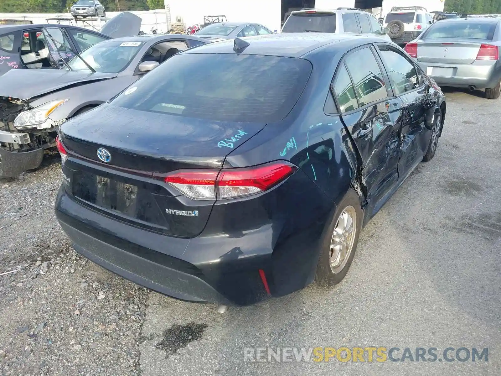 4 Photograph of a damaged car JTDEBRBE2LJ001906 TOYOTA COROLLA 2020