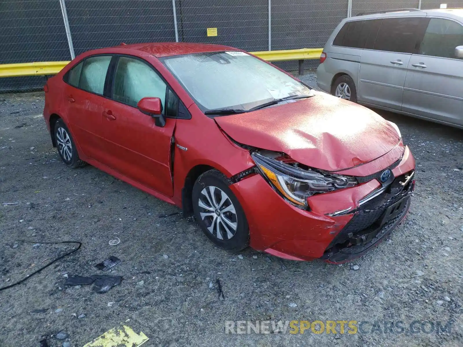 1 Photograph of a damaged car JTDEBRBE2LJ001937 TOYOTA COROLLA 2020