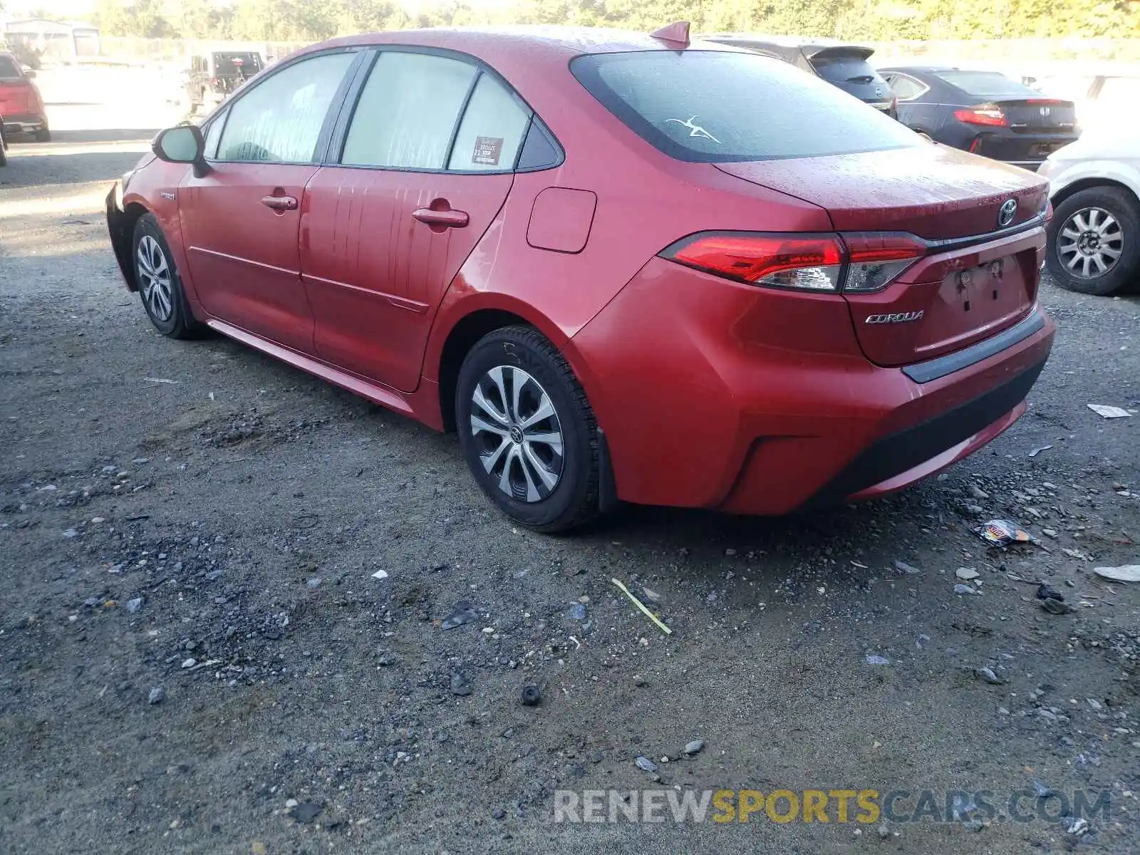 3 Photograph of a damaged car JTDEBRBE2LJ001937 TOYOTA COROLLA 2020