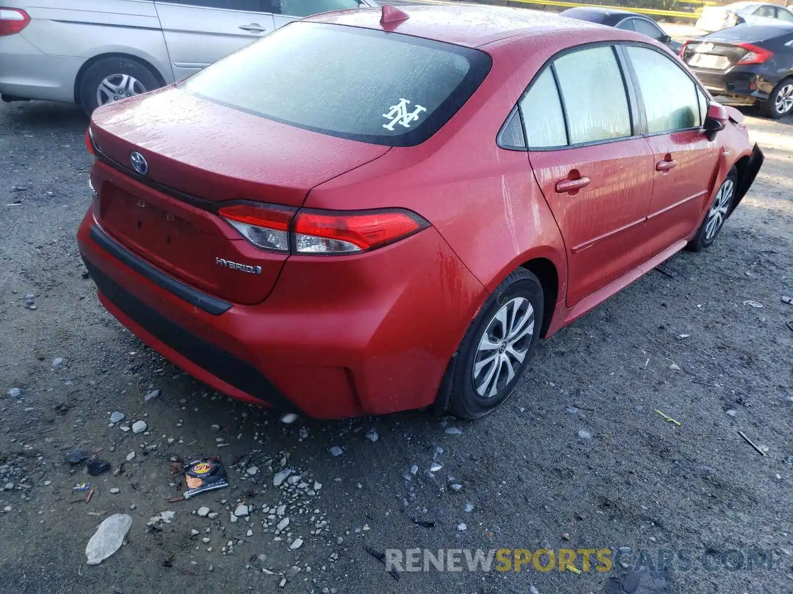 4 Photograph of a damaged car JTDEBRBE2LJ001937 TOYOTA COROLLA 2020