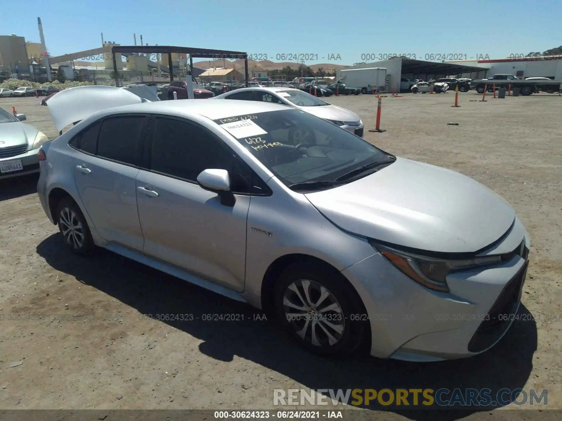 1 Photograph of a damaged car JTDEBRBE2LJ002506 TOYOTA COROLLA 2020