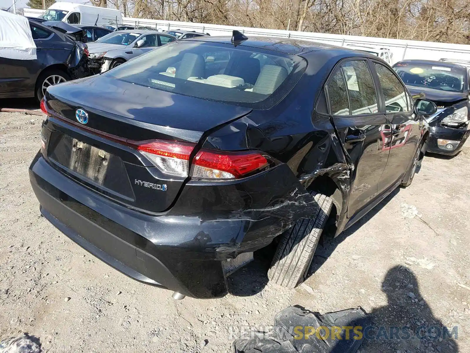 4 Photograph of a damaged car JTDEBRBE2LJ002571 TOYOTA COROLLA 2020