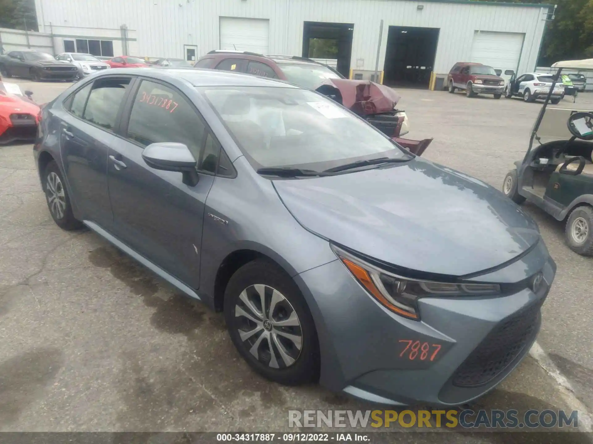 1 Photograph of a damaged car JTDEBRBE2LJ003283 TOYOTA COROLLA 2020