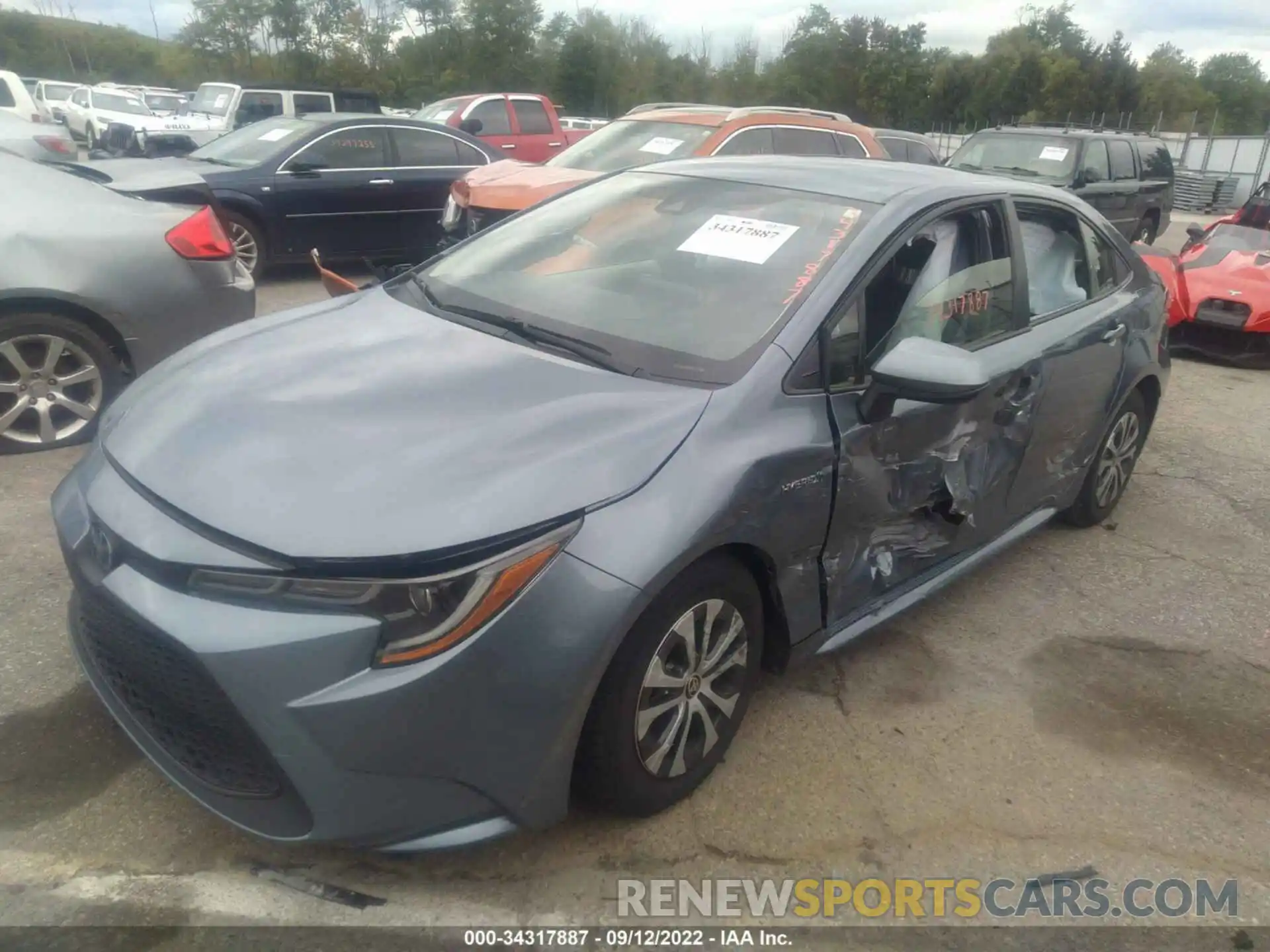 2 Photograph of a damaged car JTDEBRBE2LJ003283 TOYOTA COROLLA 2020