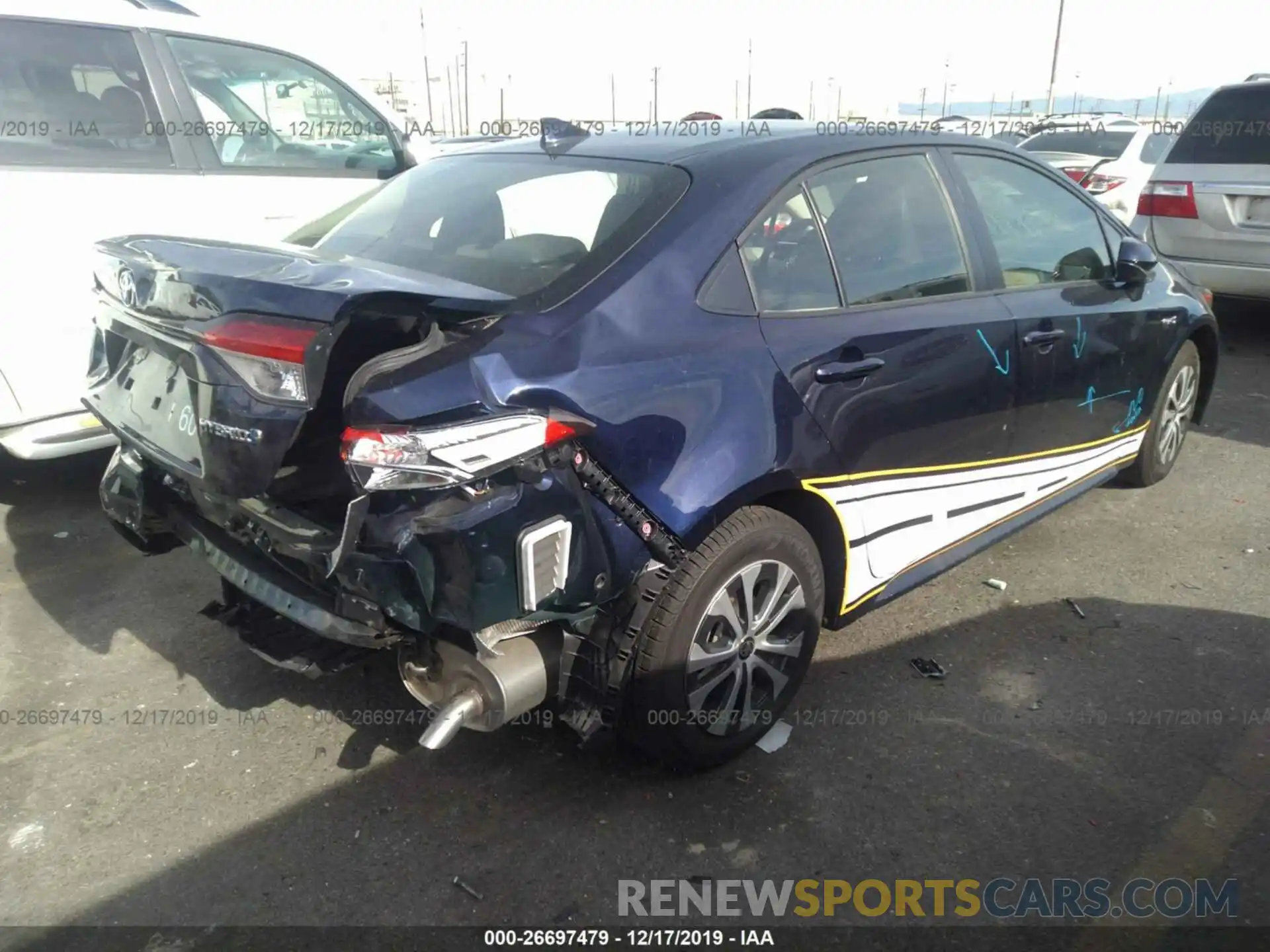 4 Photograph of a damaged car JTDEBRBE2LJ003624 TOYOTA COROLLA 2020