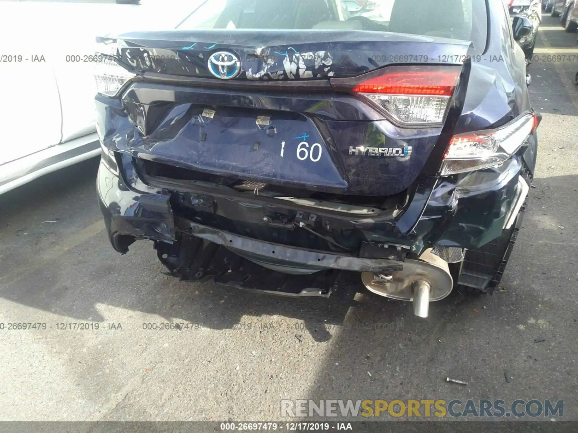 6 Photograph of a damaged car JTDEBRBE2LJ003624 TOYOTA COROLLA 2020