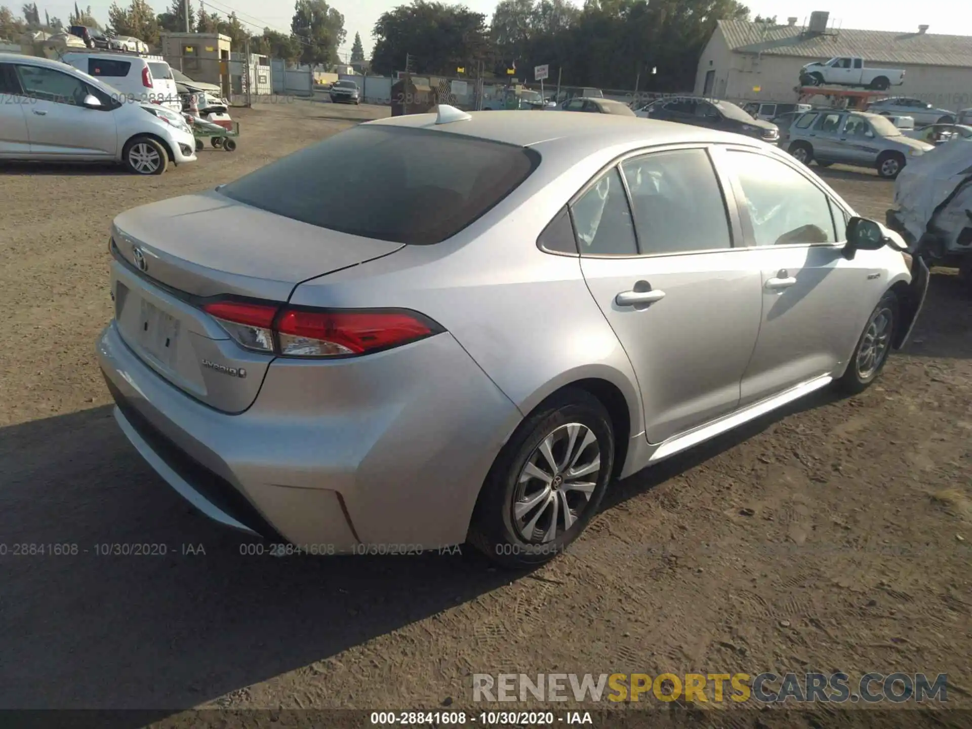 4 Photograph of a damaged car JTDEBRBE2LJ004806 TOYOTA COROLLA 2020