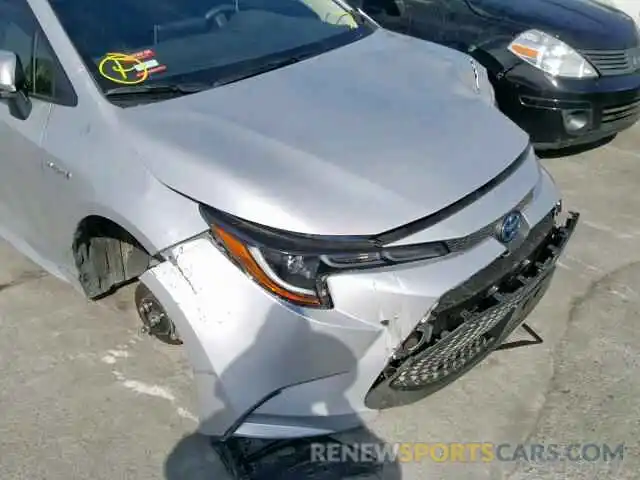 9 Photograph of a damaged car JTDEBRBE2LJ005356 TOYOTA COROLLA 2020