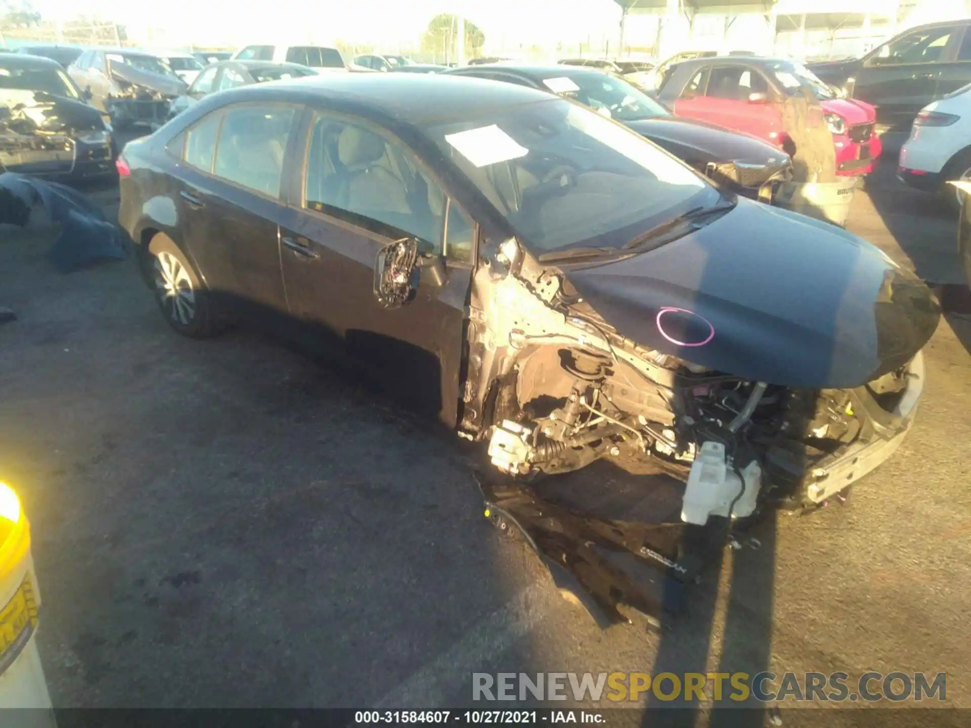 1 Photograph of a damaged car JTDEBRBE2LJ006958 TOYOTA COROLLA 2020