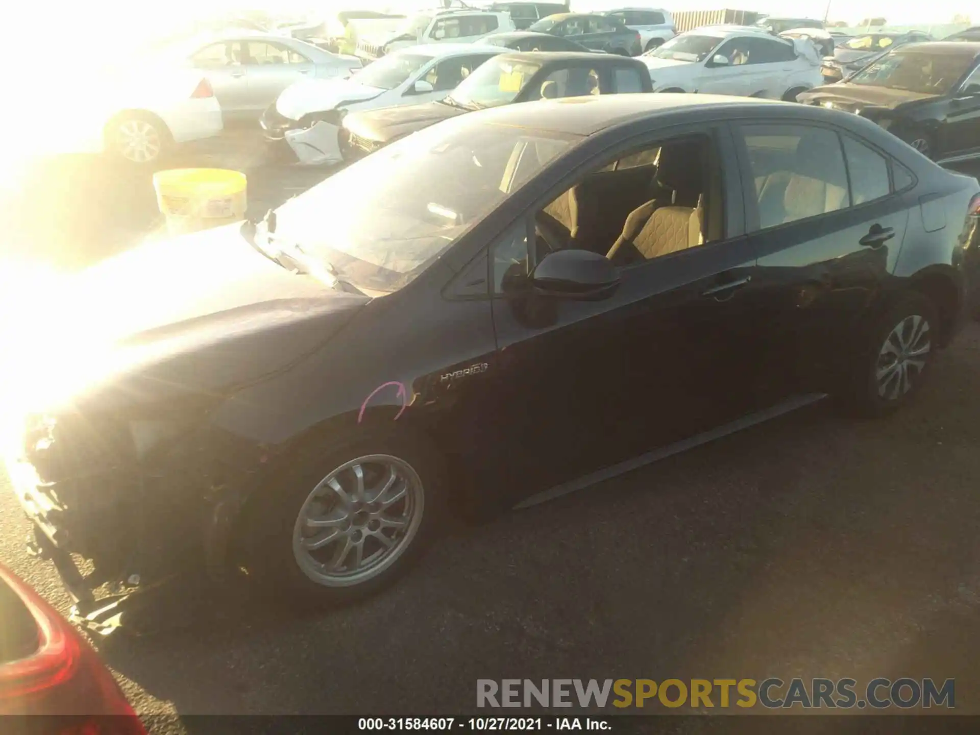 2 Photograph of a damaged car JTDEBRBE2LJ006958 TOYOTA COROLLA 2020