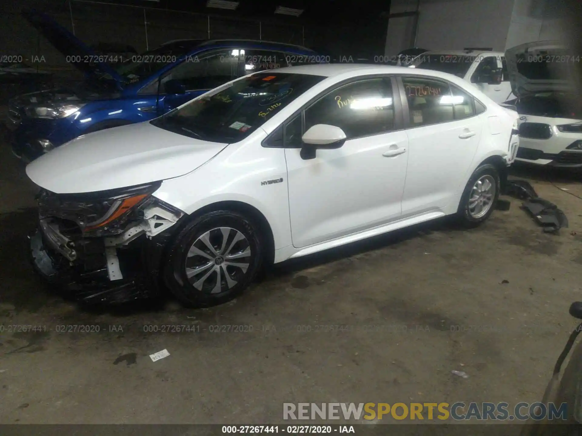 2 Photograph of a damaged car JTDEBRBE2LJ007320 TOYOTA COROLLA 2020