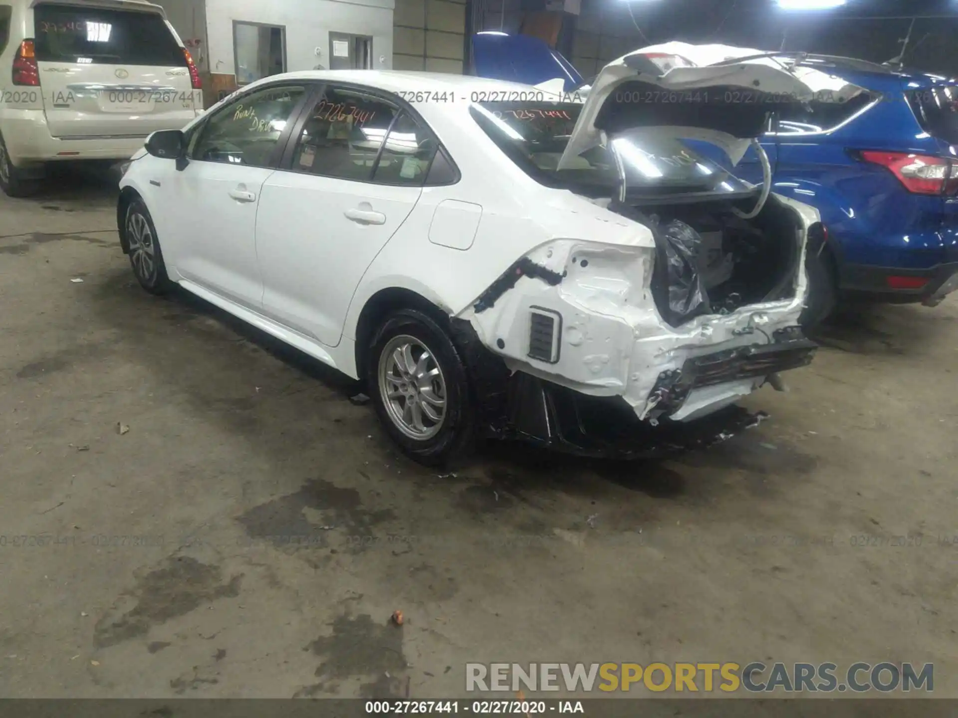 3 Photograph of a damaged car JTDEBRBE2LJ007320 TOYOTA COROLLA 2020