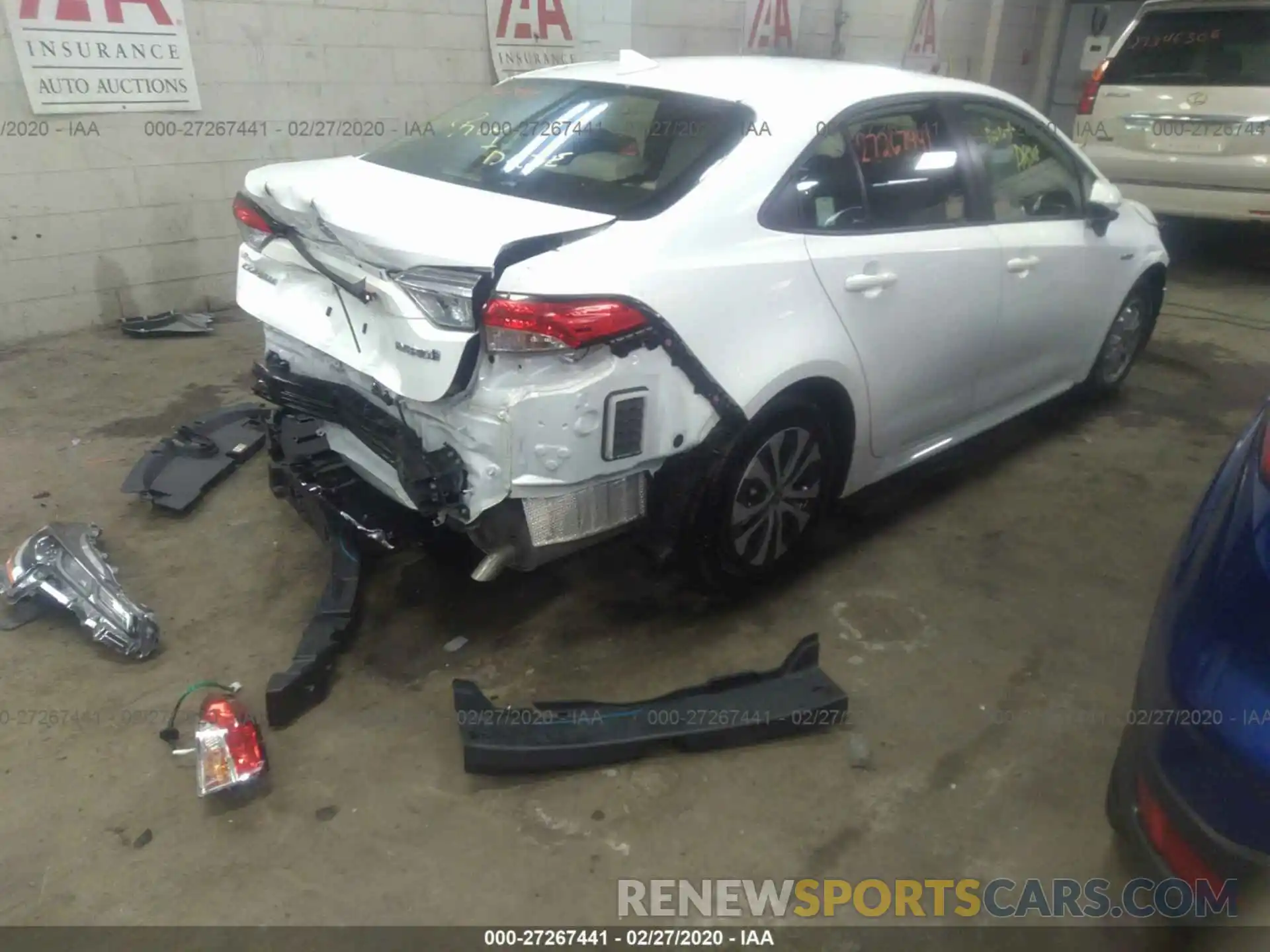 4 Photograph of a damaged car JTDEBRBE2LJ007320 TOYOTA COROLLA 2020