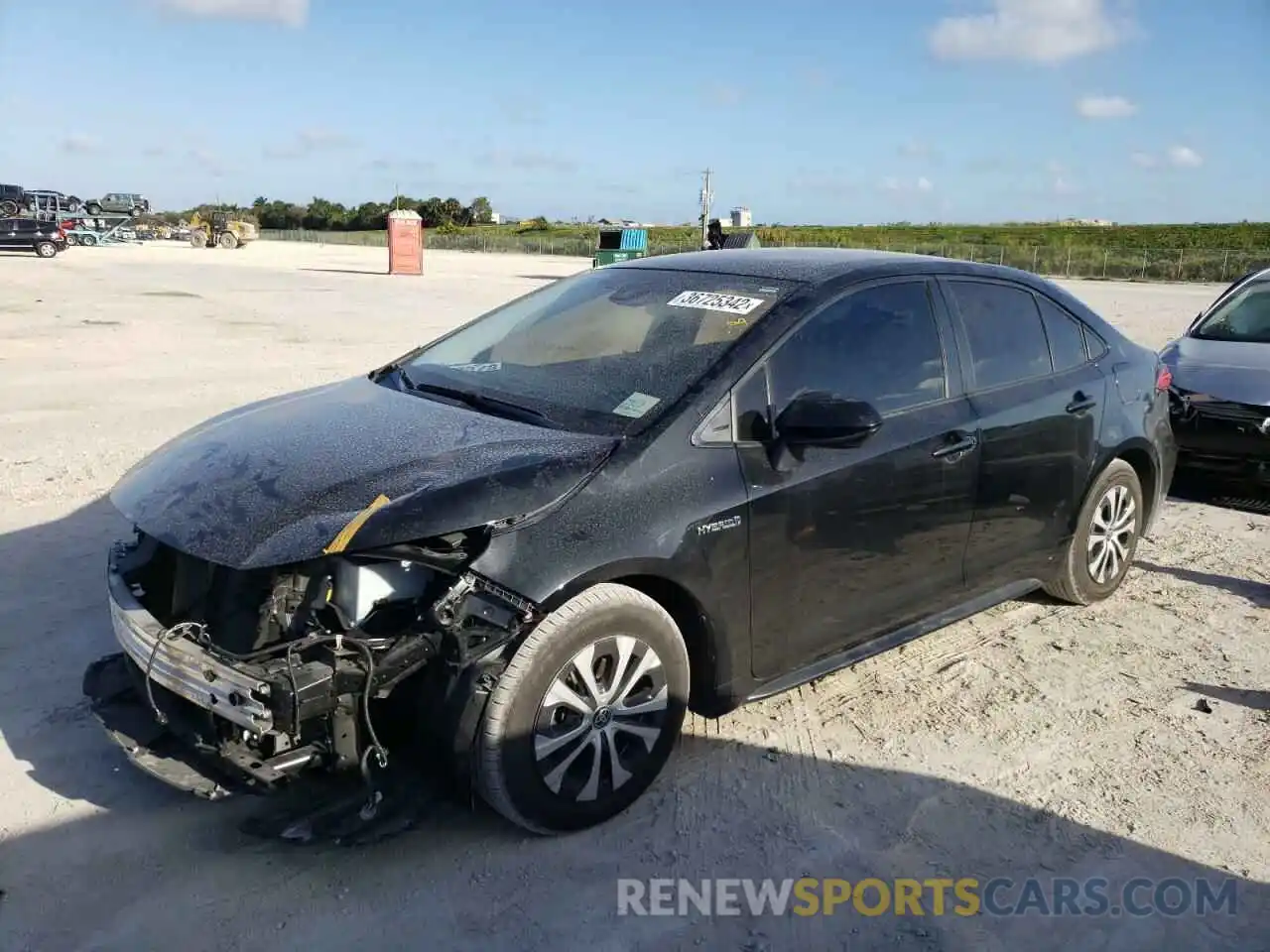 2 Photograph of a damaged car JTDEBRBE2LJ007446 TOYOTA COROLLA 2020