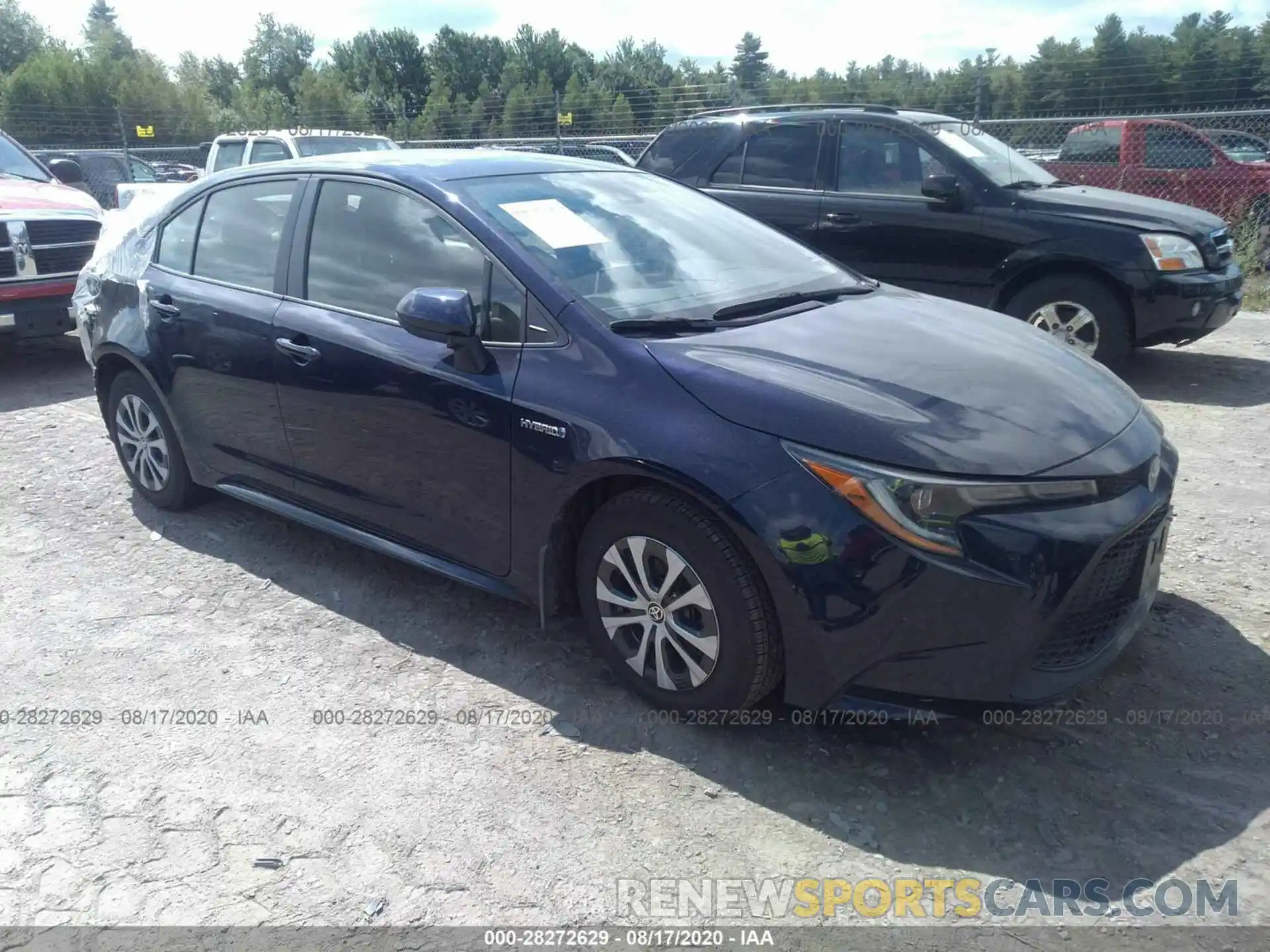 1 Photograph of a damaged car JTDEBRBE2LJ008810 TOYOTA COROLLA 2020