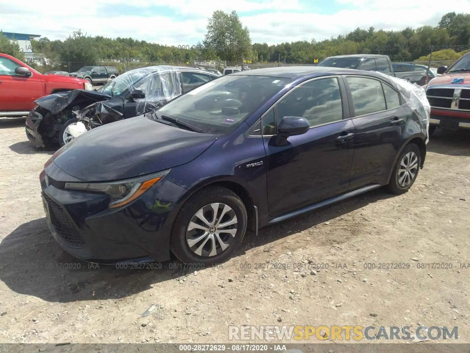 2 Photograph of a damaged car JTDEBRBE2LJ008810 TOYOTA COROLLA 2020