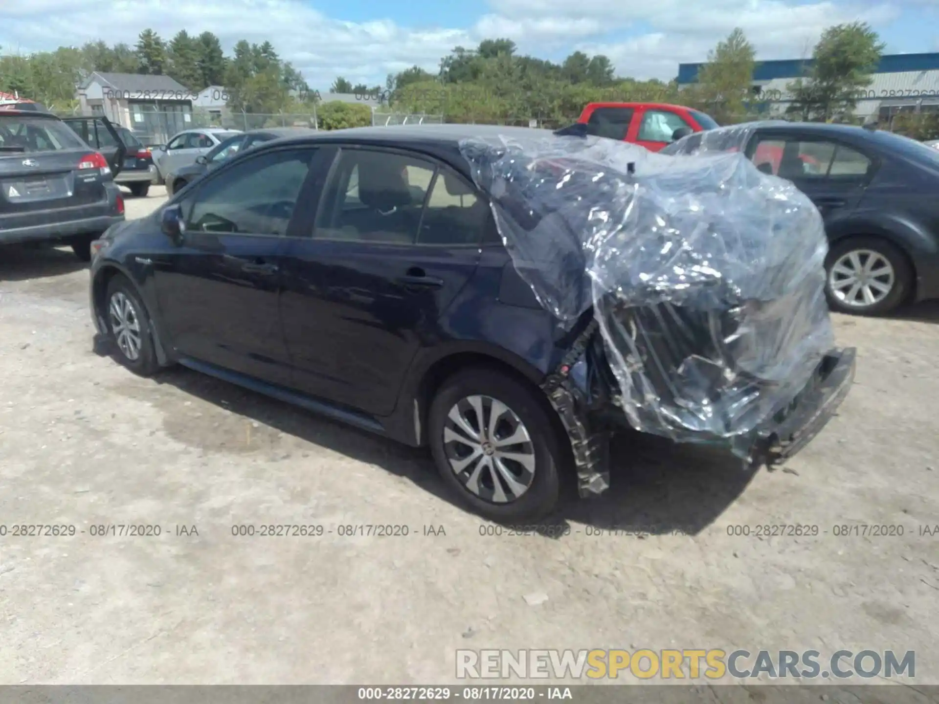 3 Photograph of a damaged car JTDEBRBE2LJ008810 TOYOTA COROLLA 2020