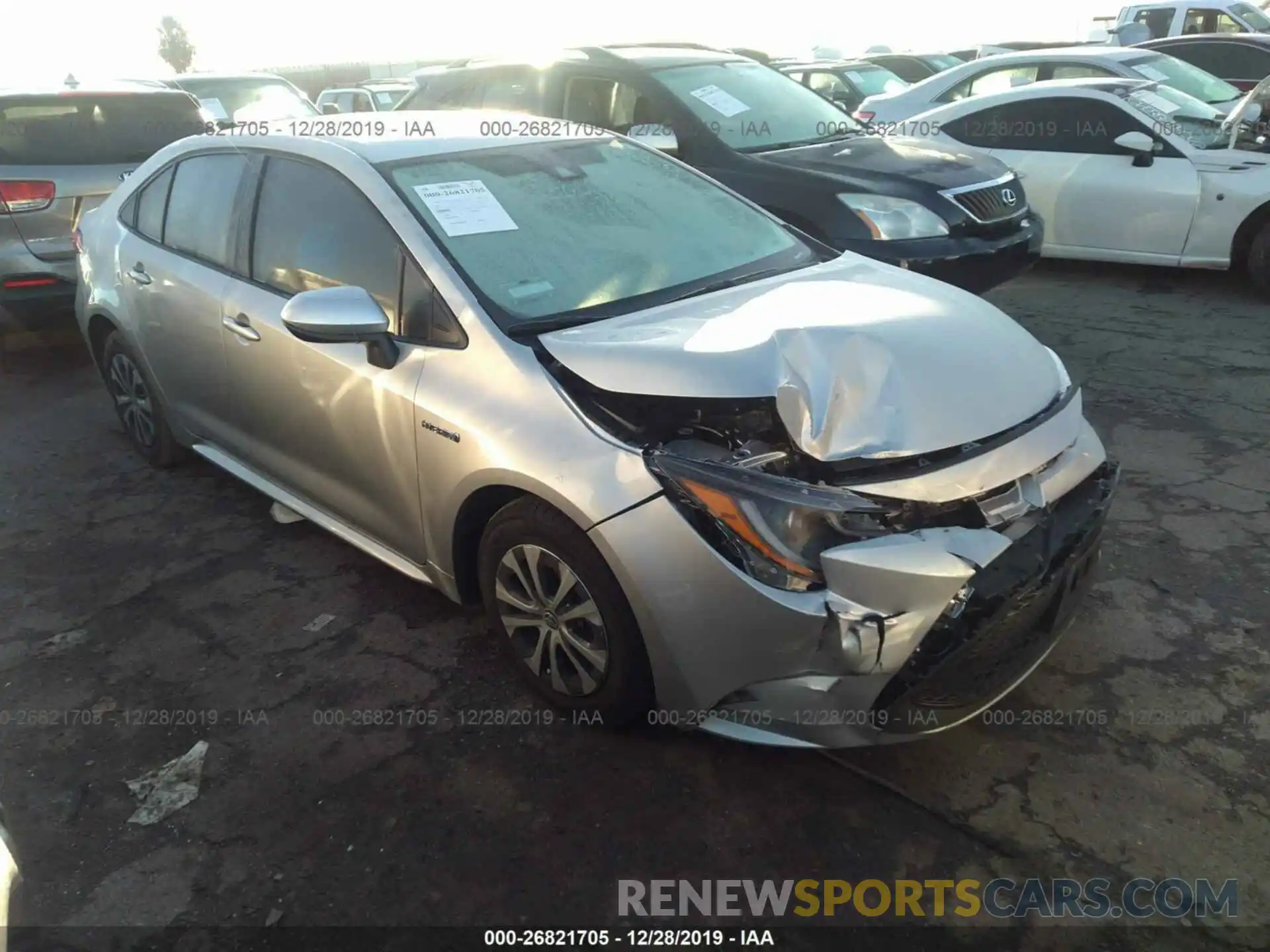 1 Photograph of a damaged car JTDEBRBE2LJ008936 TOYOTA COROLLA 2020