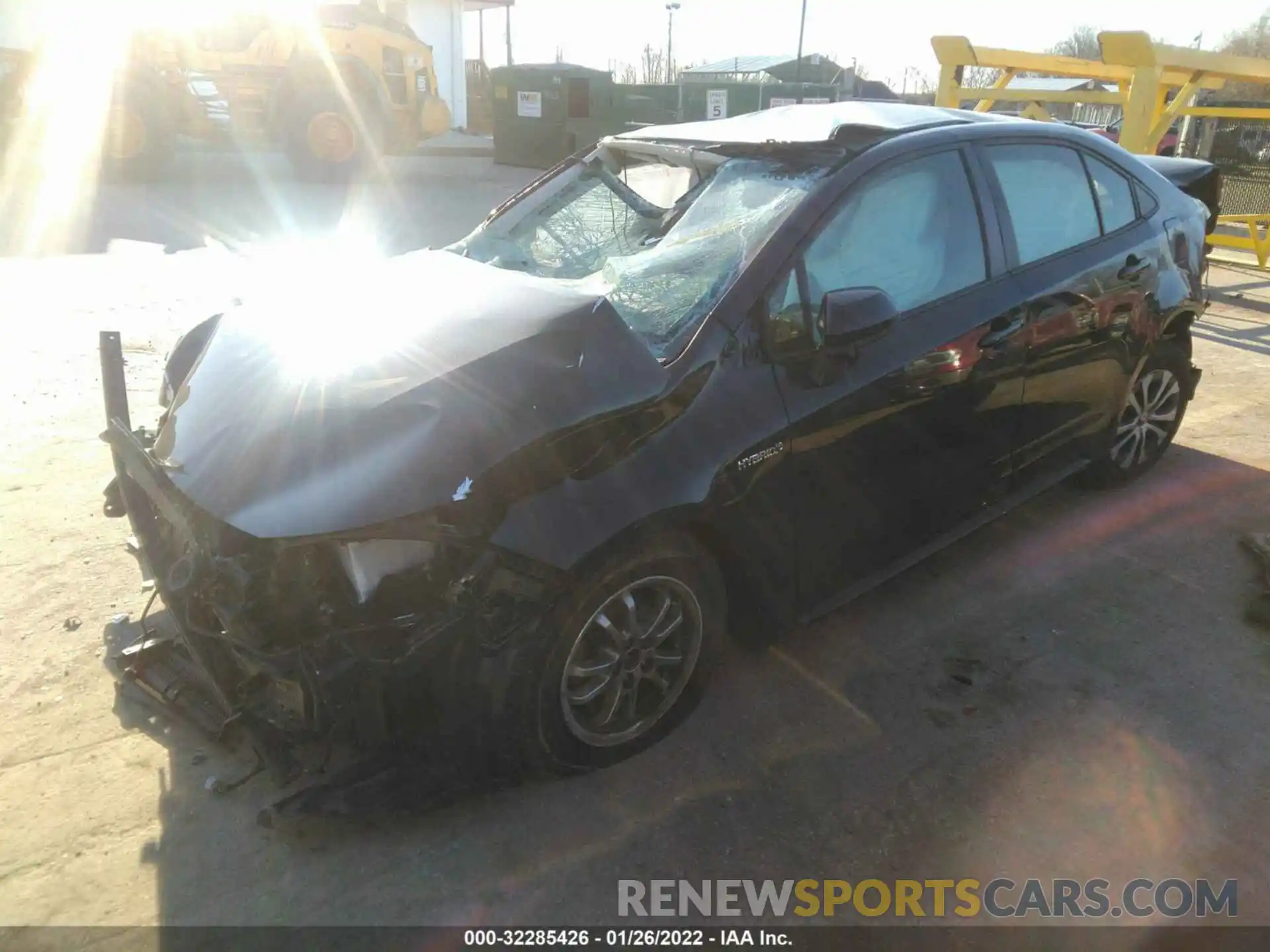 2 Photograph of a damaged car JTDEBRBE2LJ009309 TOYOTA COROLLA 2020