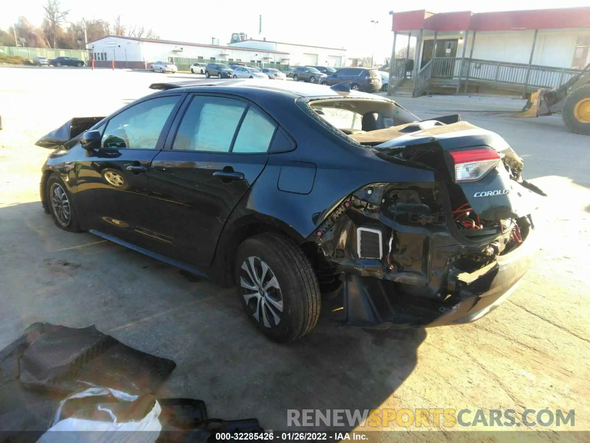 3 Photograph of a damaged car JTDEBRBE2LJ009309 TOYOTA COROLLA 2020