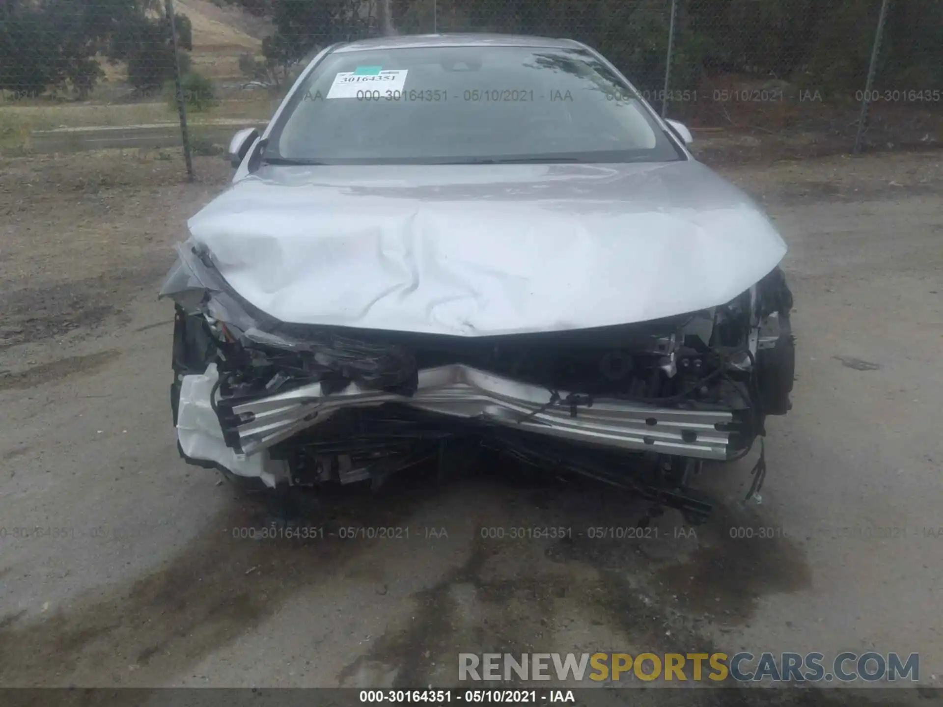 6 Photograph of a damaged car JTDEBRBE2LJ009634 TOYOTA COROLLA 2020