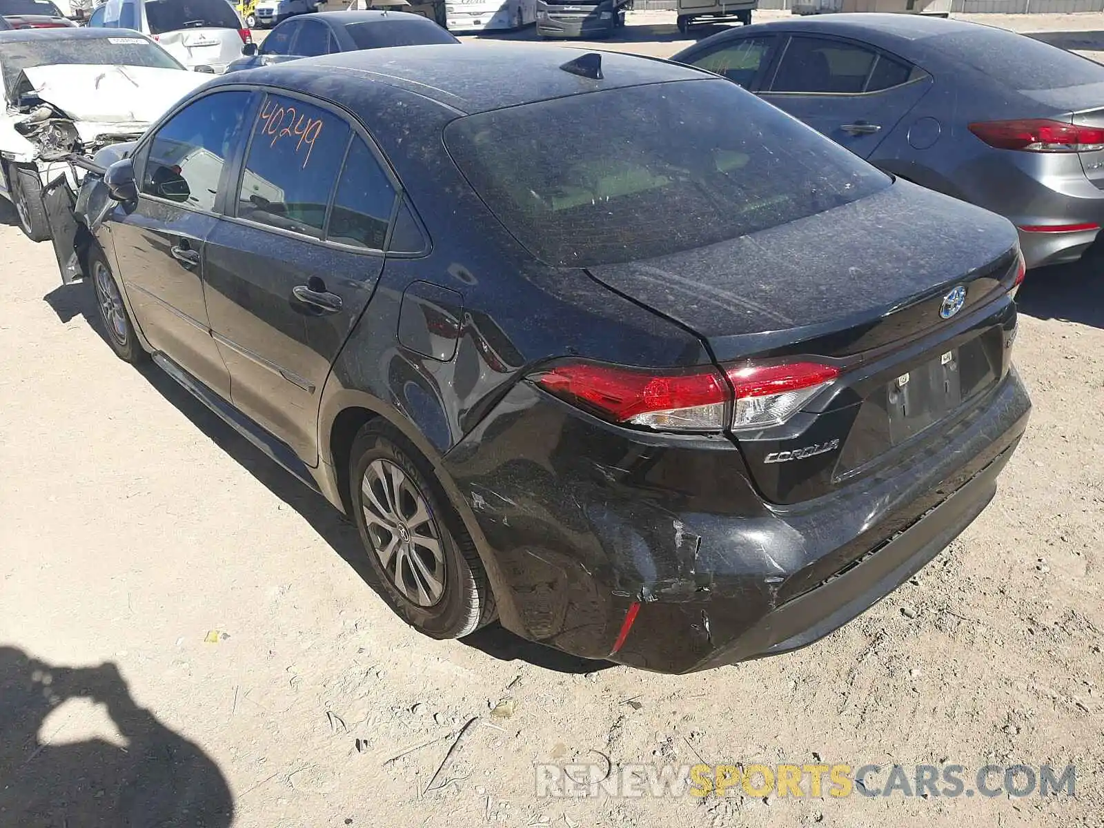 3 Photograph of a damaged car JTDEBRBE2LJ010010 TOYOTA COROLLA 2020