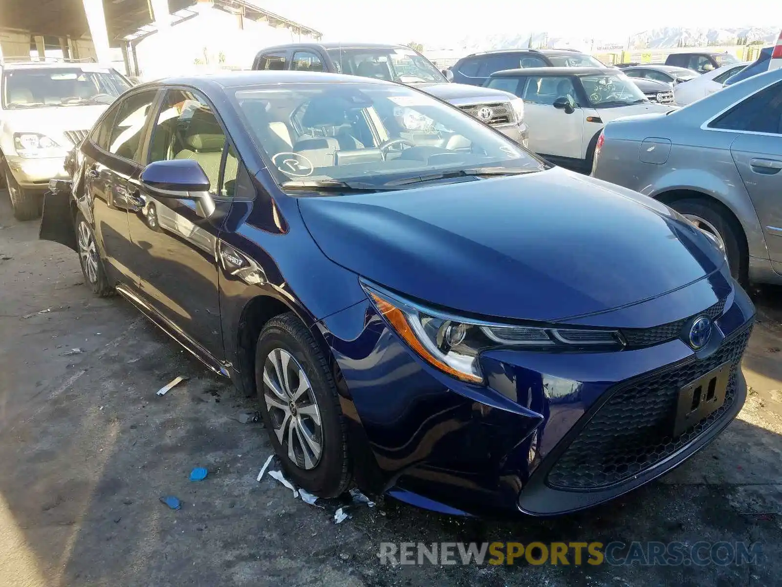 1 Photograph of a damaged car JTDEBRBE2LJ010153 TOYOTA COROLLA 2020