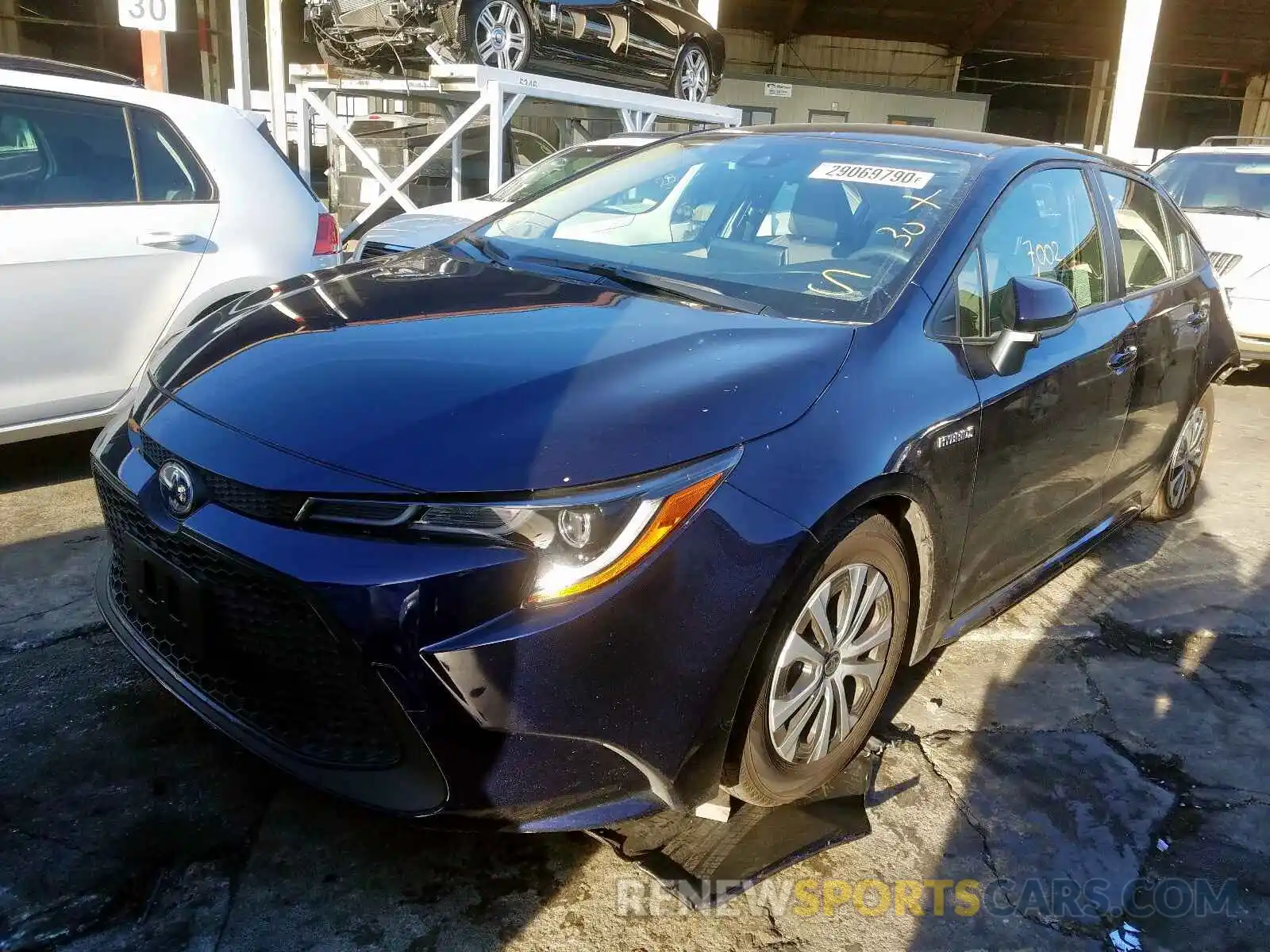 2 Photograph of a damaged car JTDEBRBE2LJ010153 TOYOTA COROLLA 2020